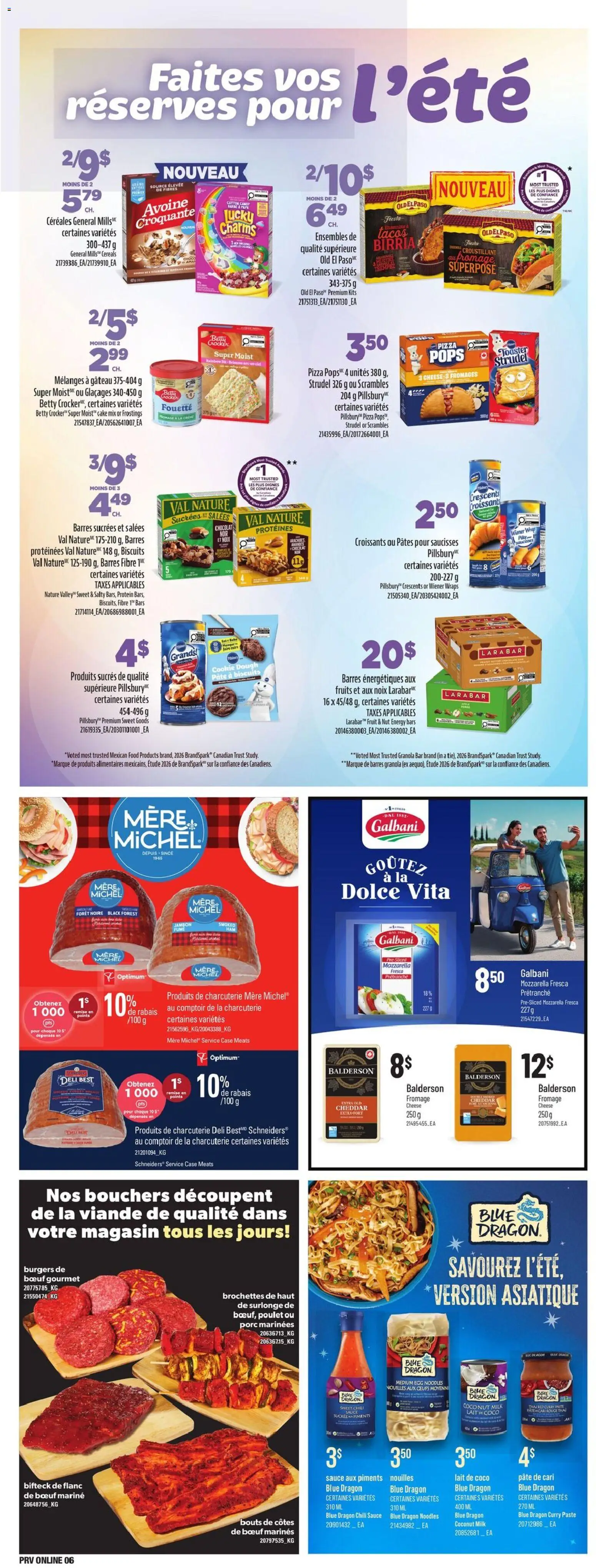 Provigo flyer valid from Jul 23, 2026 | Page: 8 | Products: Noodles, Toaster, Milk, Pizza