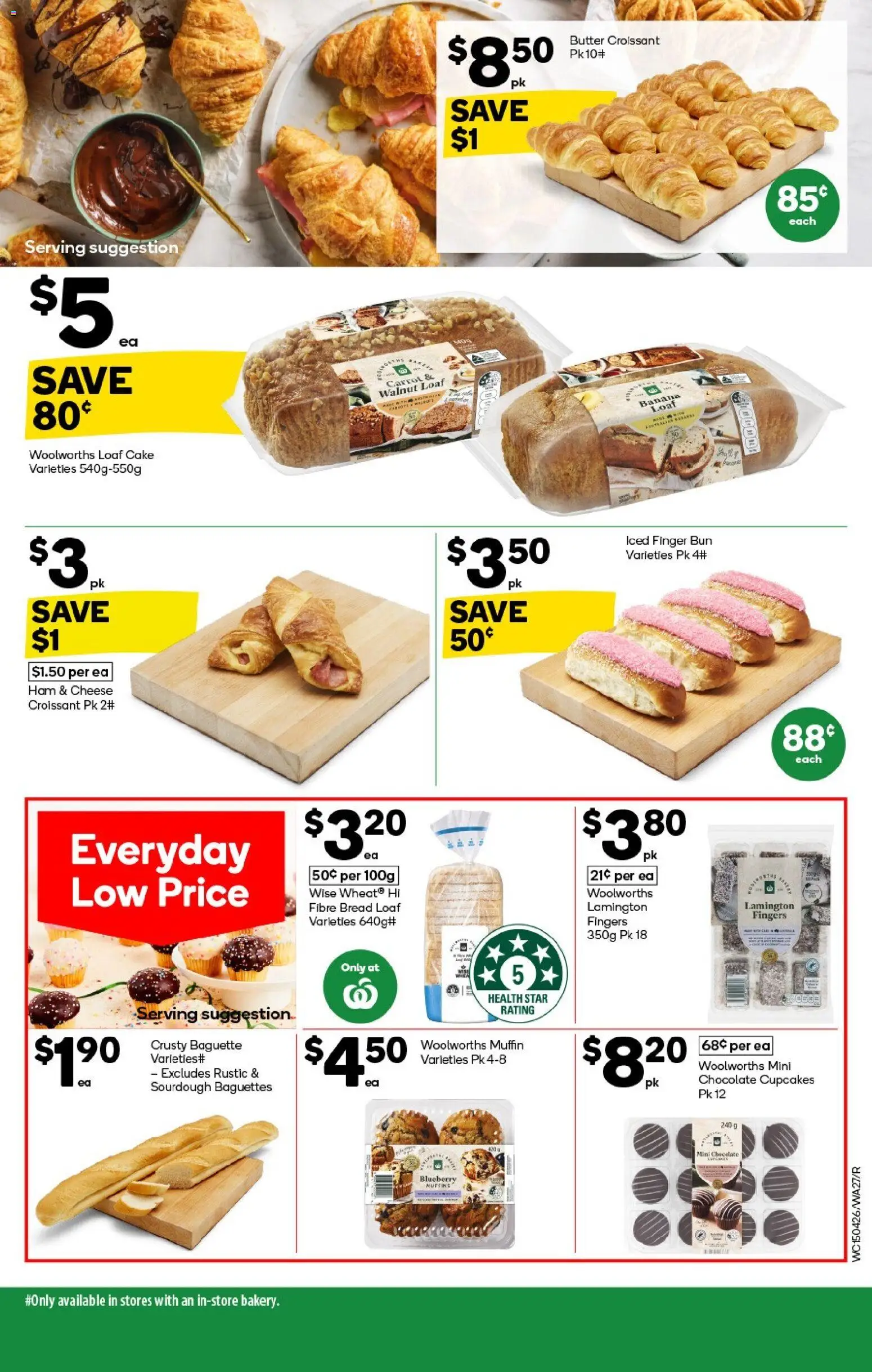 Woolworths catalogue - valid from 15.04.2026 | Page: 27 | Products: Butter, Bread, Chocolate, Muffins