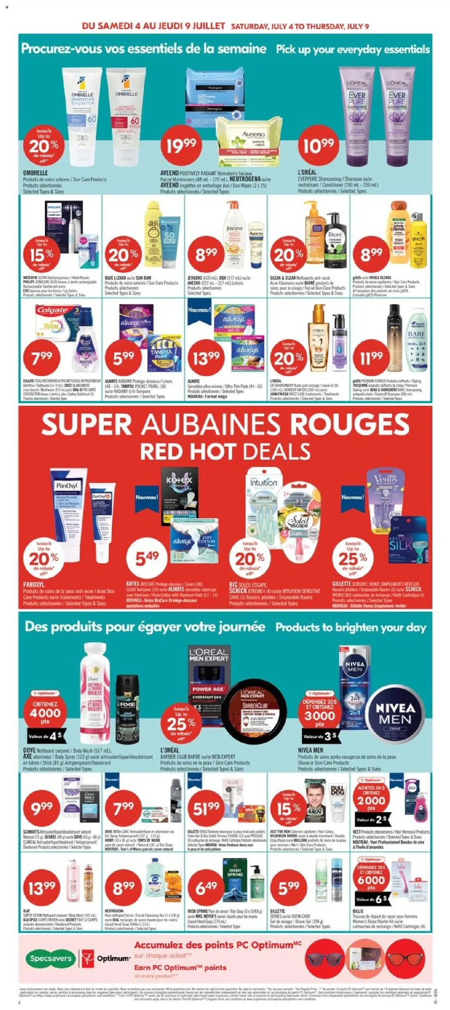 Pharmaprix flyer valid from Jul 3, 2026 | Page: 7