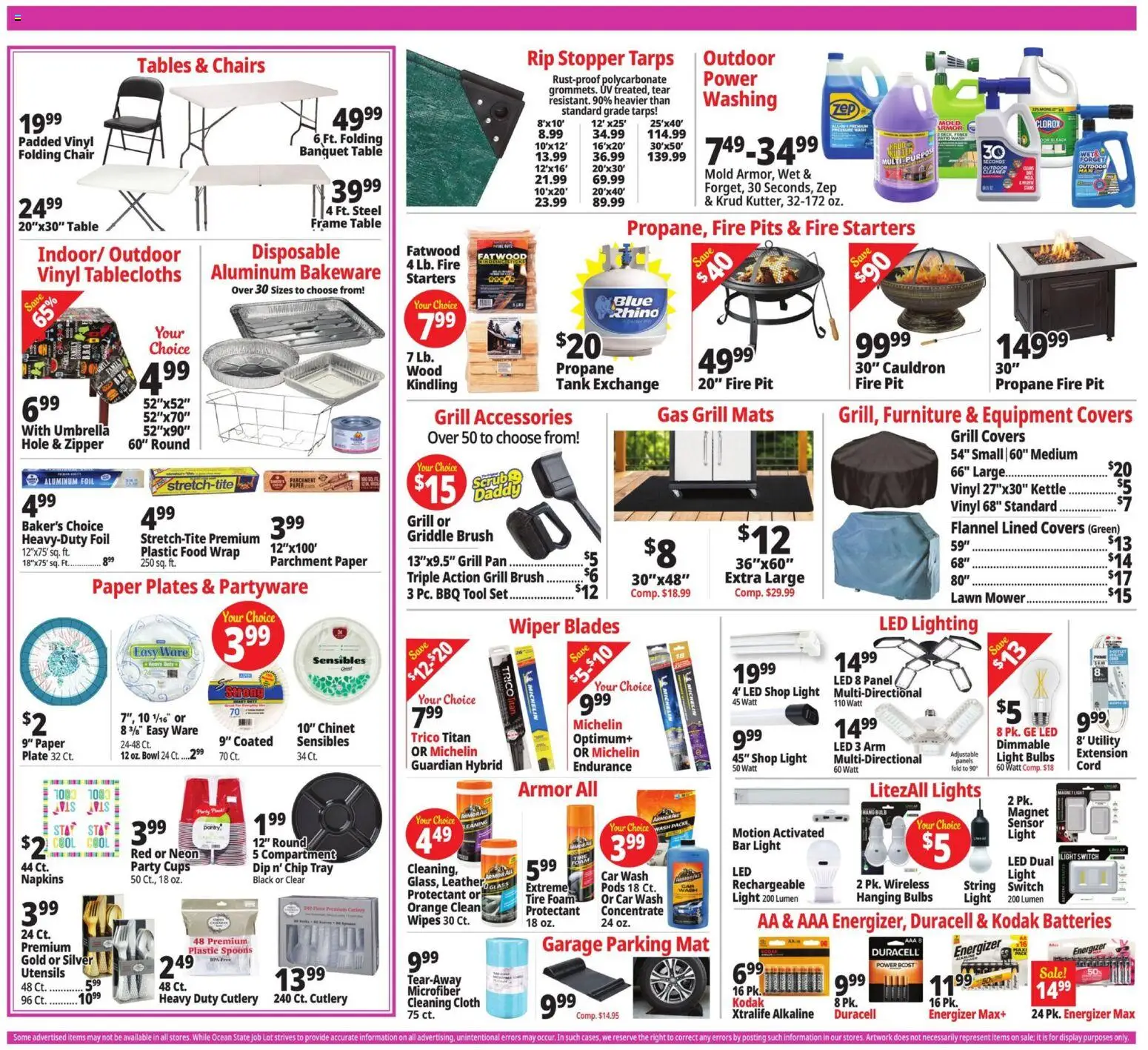 Ocean State Job Lot Weekly Ad - valid from 28.05.2026 | Page: 5 | Products: Mower, Table, Griddle, Umbrella