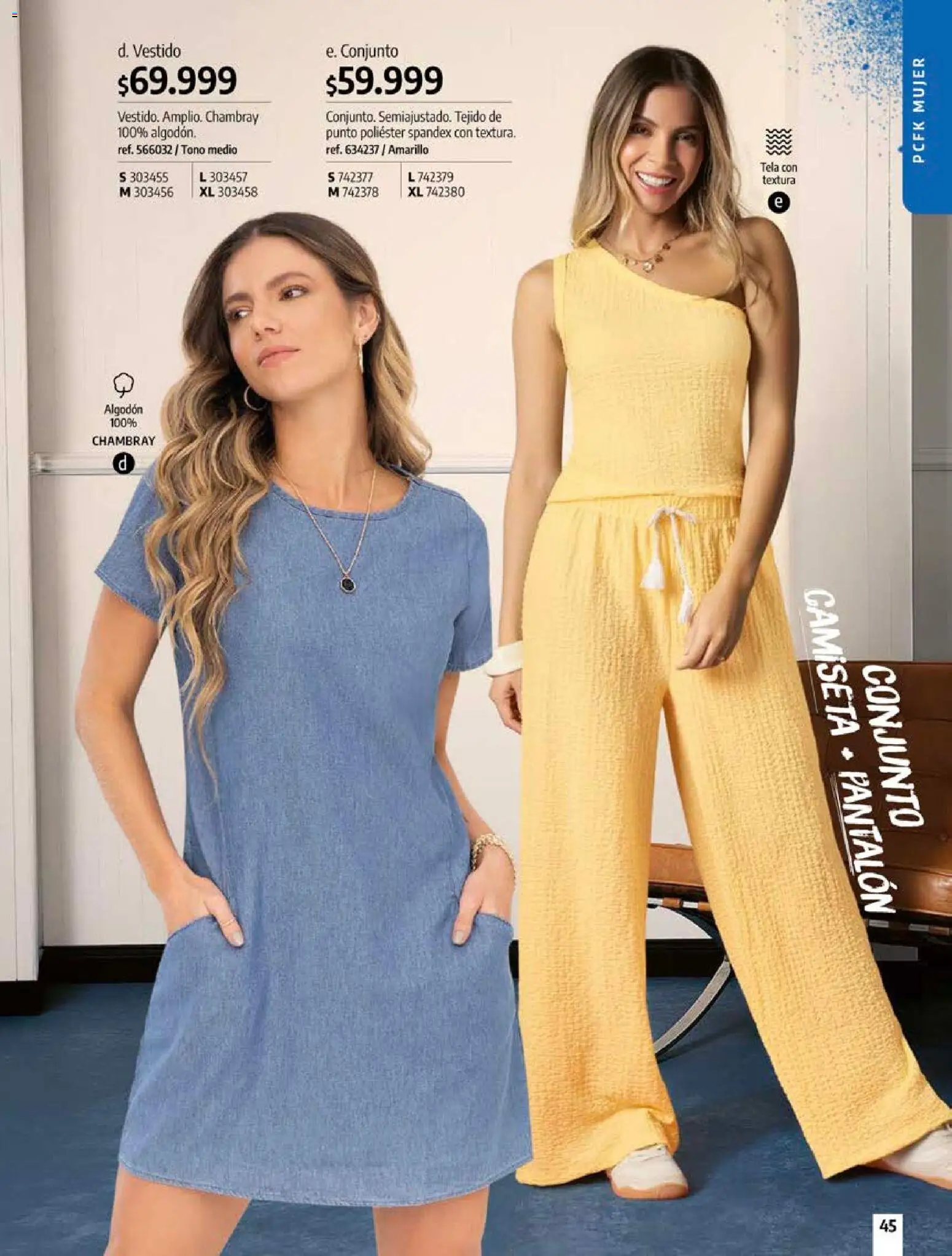 Pacifika revista - valida desde el 12/07/2026 | Página: 45 | Productos: Algodón, Camiseta, Vestido, Conjunto