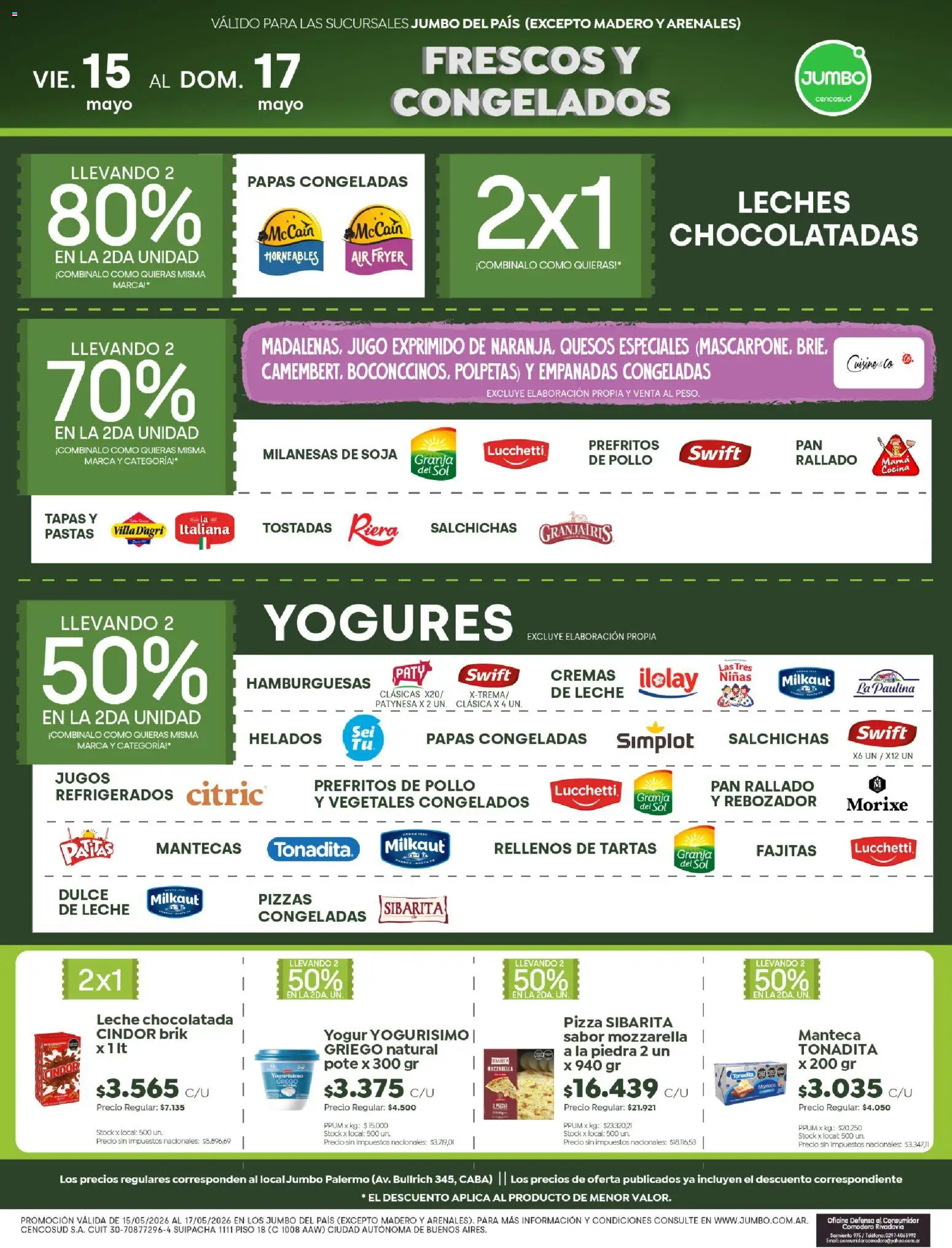 Jumbo ofertas │ válido desde el 15.05.2026 | Página: 4 | Productos: Leche, Manteca, Yogur, Chocolatada