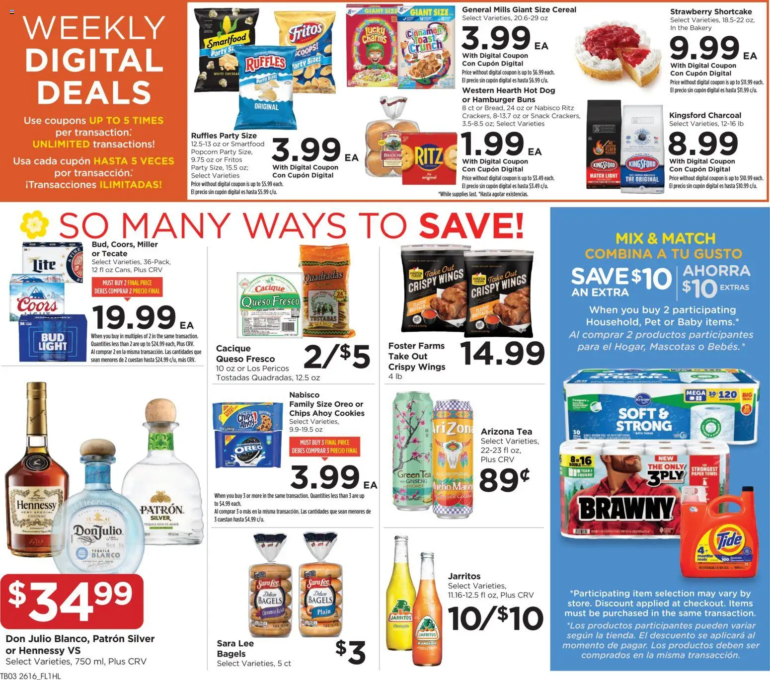 Food 4 Less Weekly Ad - valid from 20.05.2026 | Page: 4 | Products: Bakery, Chips, Cookies, Salt