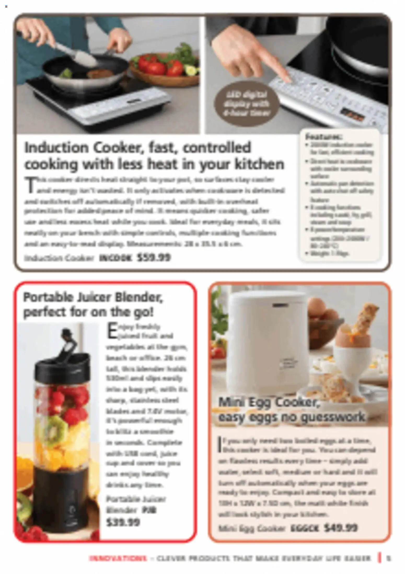 Innovations catalogue - valid from 20.05.2026 | Page: 5 | Products: Milk, Eggs, Digital, Portable