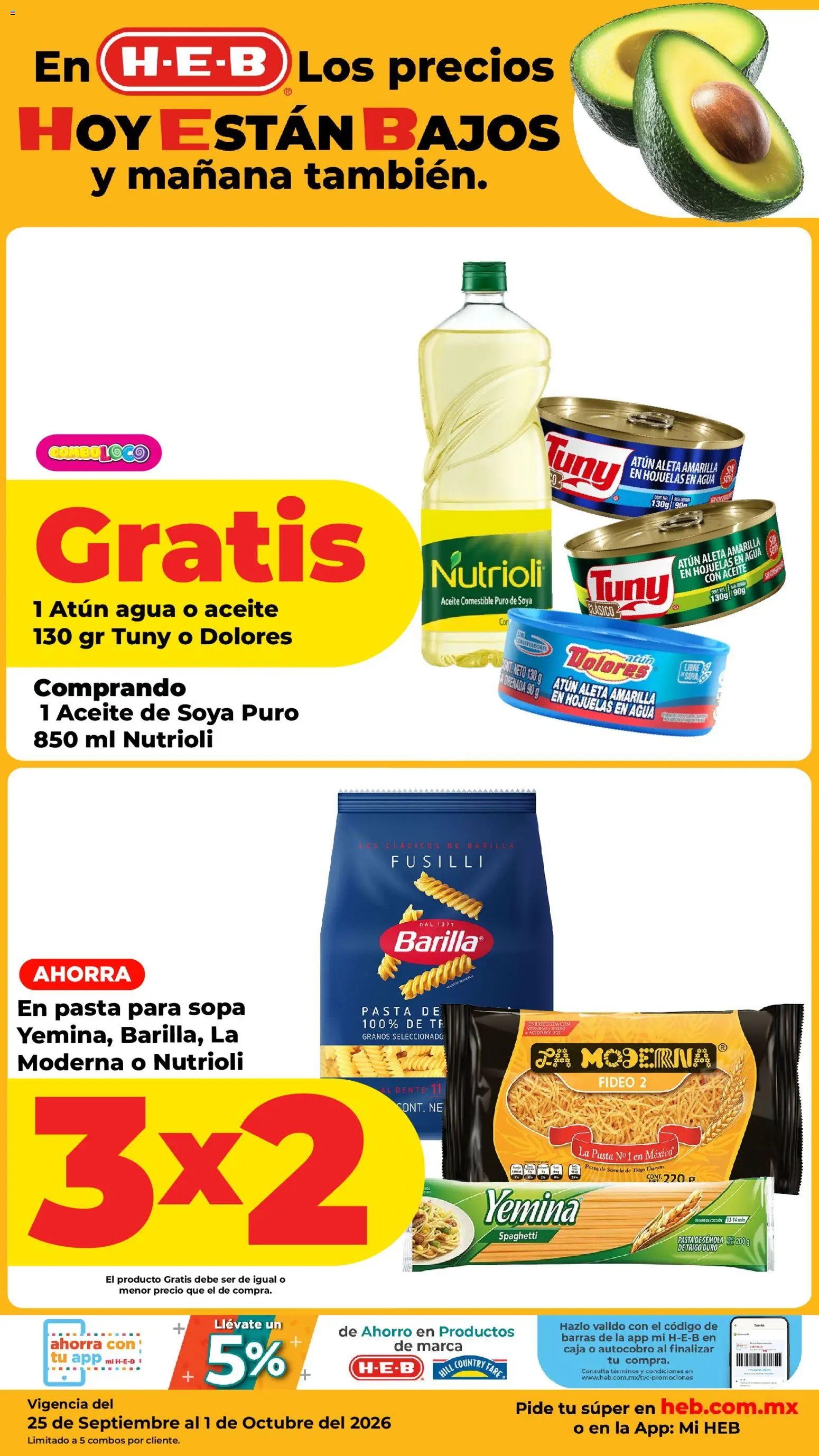 Nuevas ofertas de H-E-B válidas en toda la República Mexicana desde el 25/09/2026. ¡Encuentra las mejores ofertas en H-E-B folleto! | Página: 6