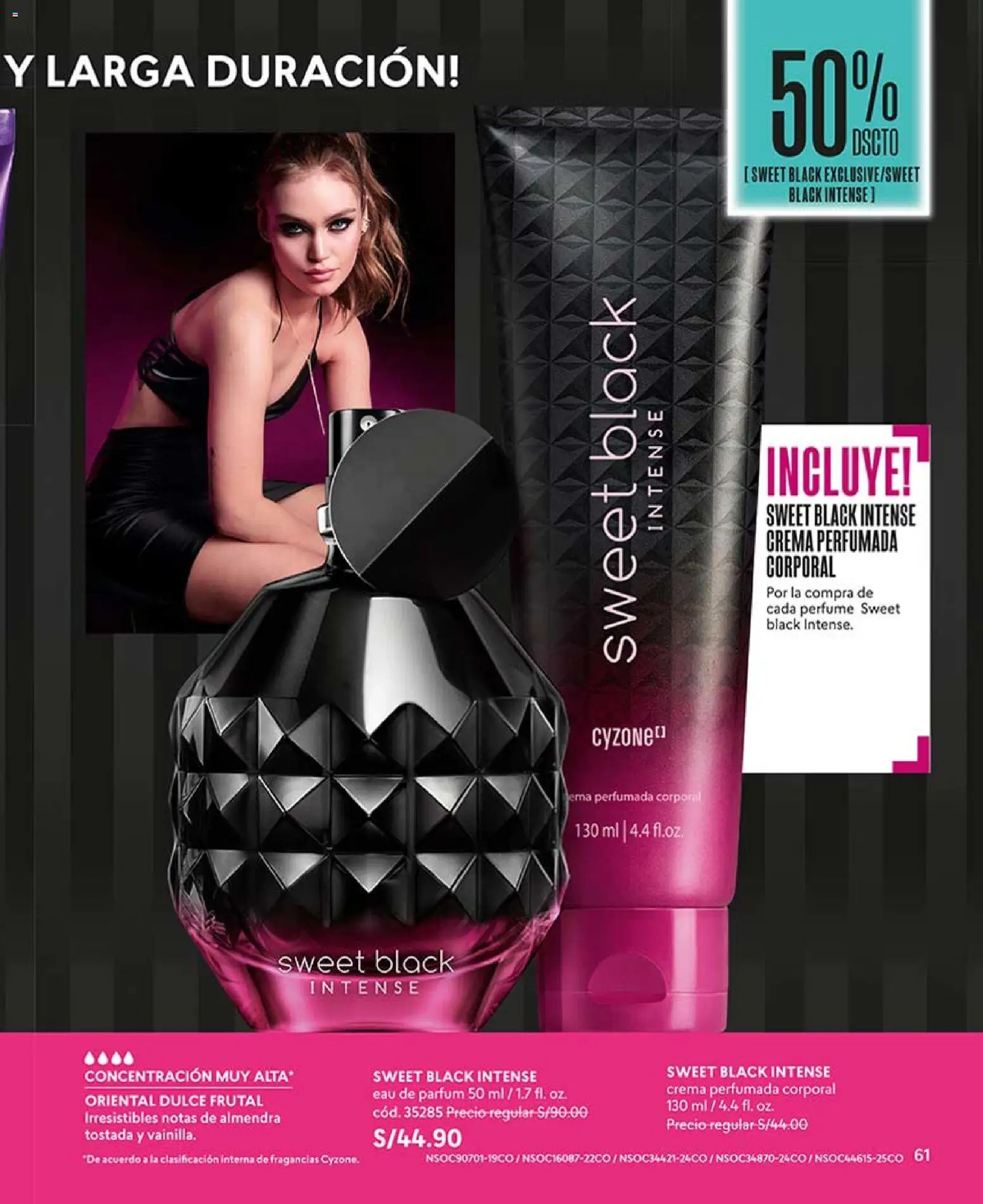 Catálogo CyZone válido desde 14/03/2026 | Página: 61 | Productos: Crema, Perfume