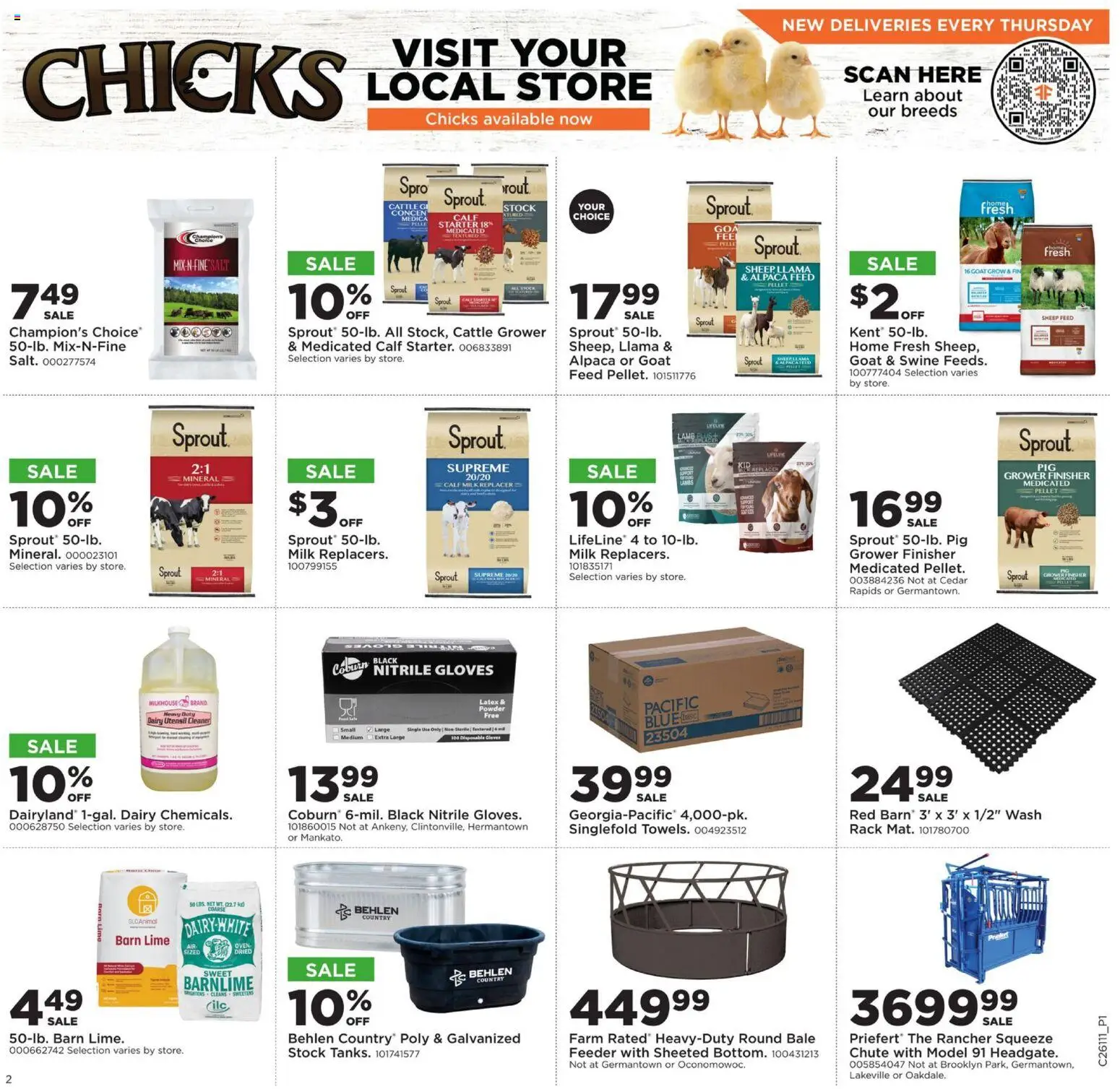Mills Fleet Farm Weekly Ad - valid from 09.03.2026 | Page: 3 | Products: Powder, Salt, Starter, Gloves
