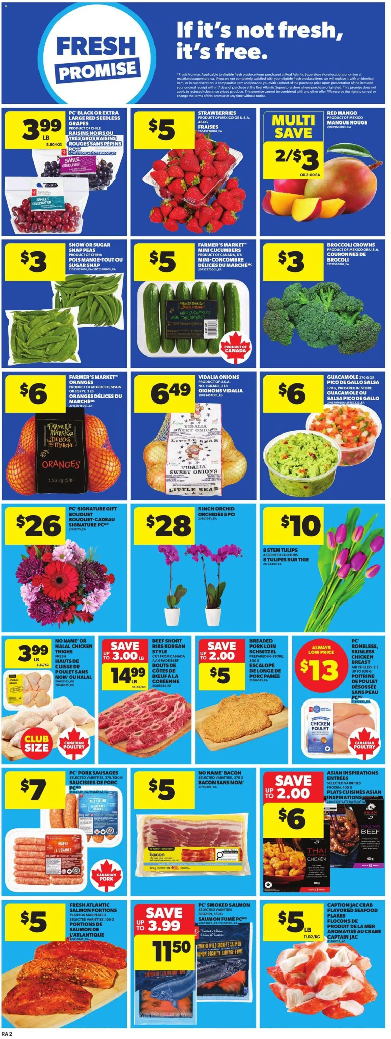Atlantic Superstore flyer valid from 14.05.2026 | Page: 6 | Products: Beef, Cucumbers, Flakes, Pork