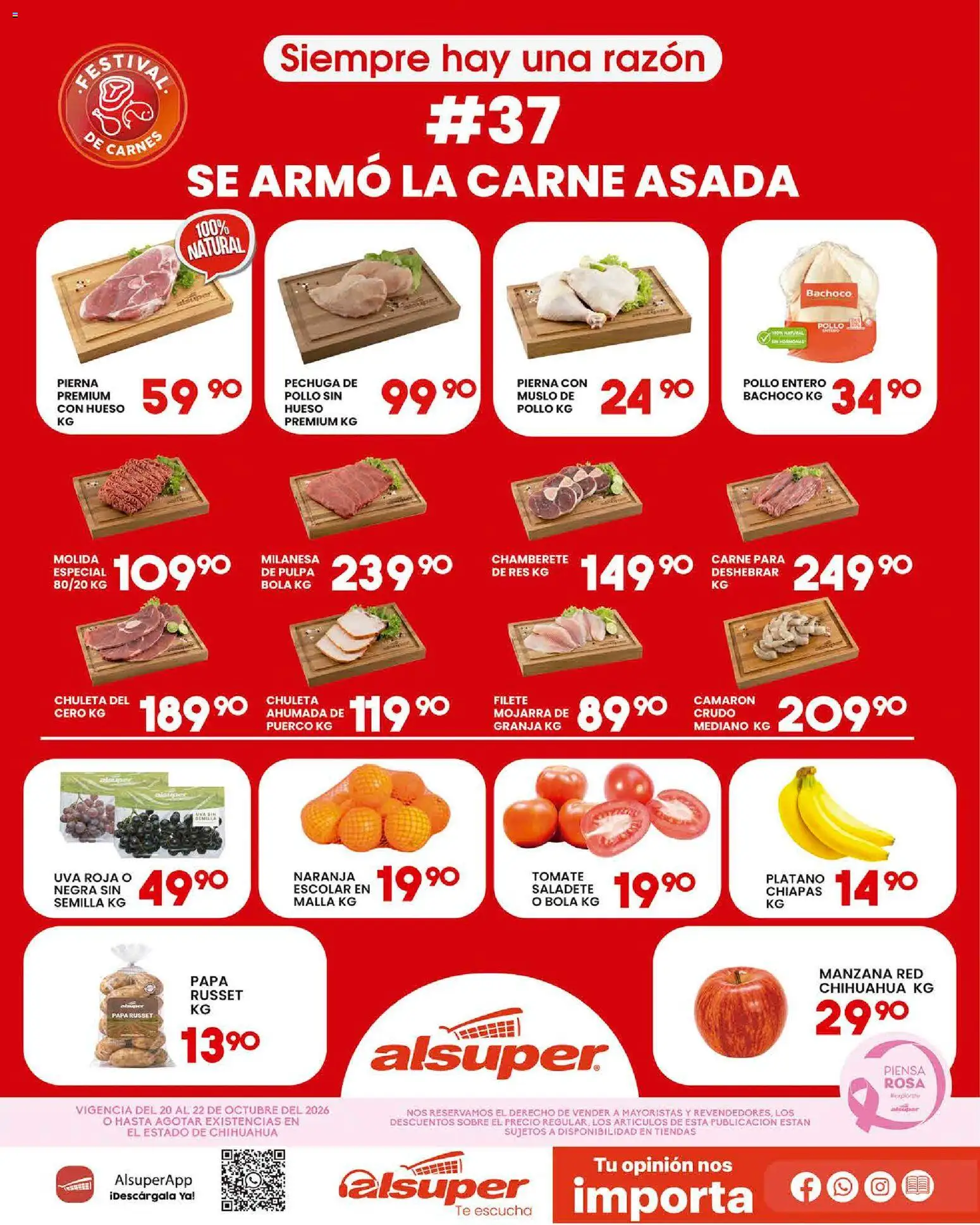 Nuevas ofertas de Alsuper válidas en toda la República Mexicana desde el 20/10/2026. ¡Encuentra las mejores ofertas en Alsuper folleto! | Página: 1