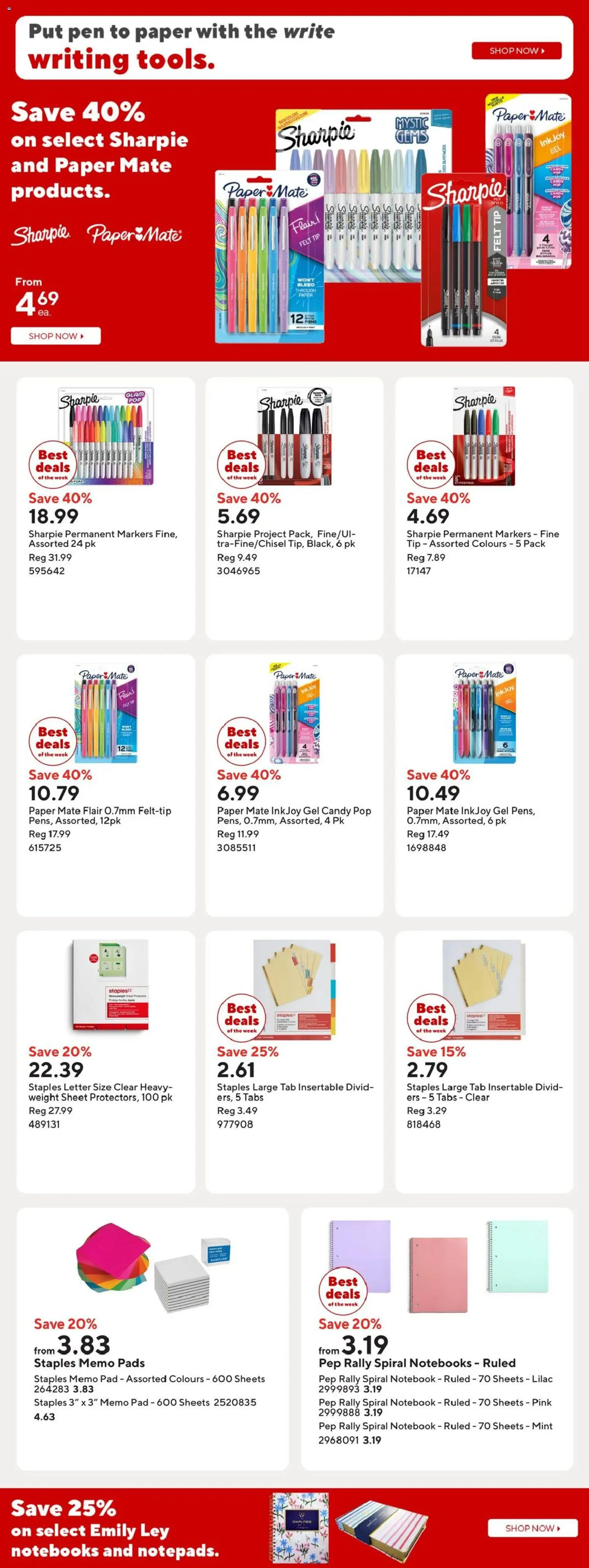 Staples flyer valid from 01.05.2026 | Page: 10 | Products: Notebook