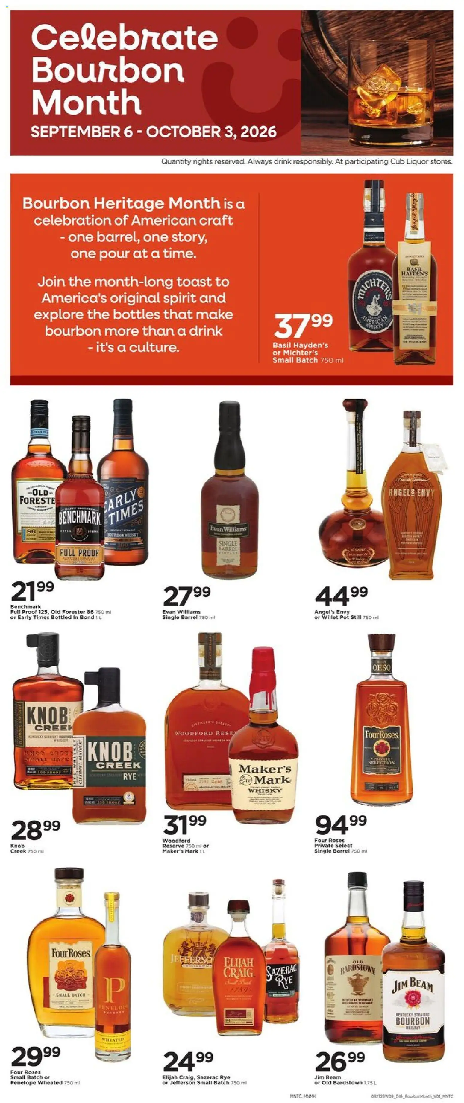 Cub Foods Weekly Ad - valid from 09/27/2026 | Page: 9 | Products: Jim Beam, Bourbon