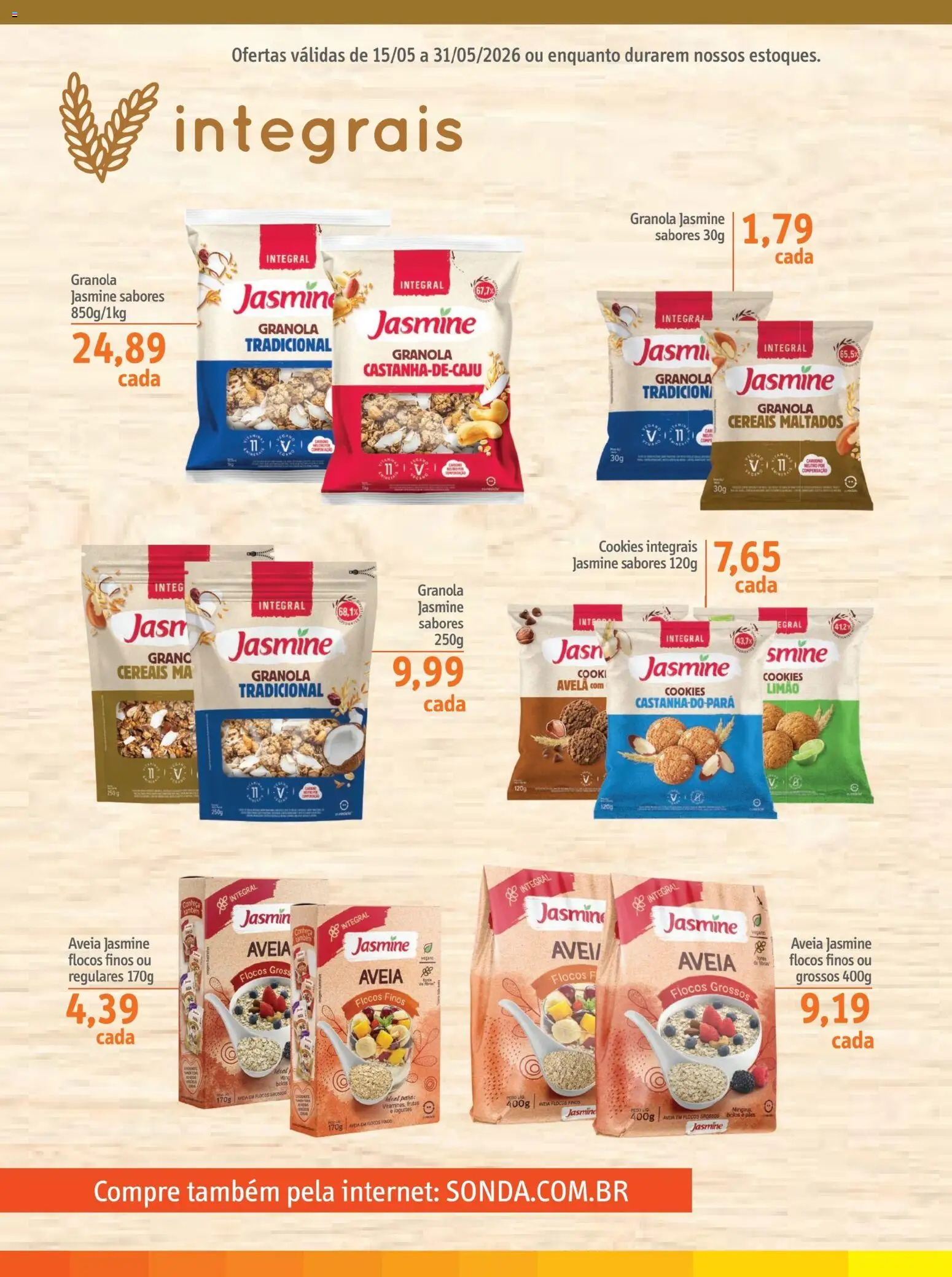 Sonda Folheto - válido de 15.05.2026 | Página: 10 | Produtos: Cereais, Granola, Flocos, Cookies