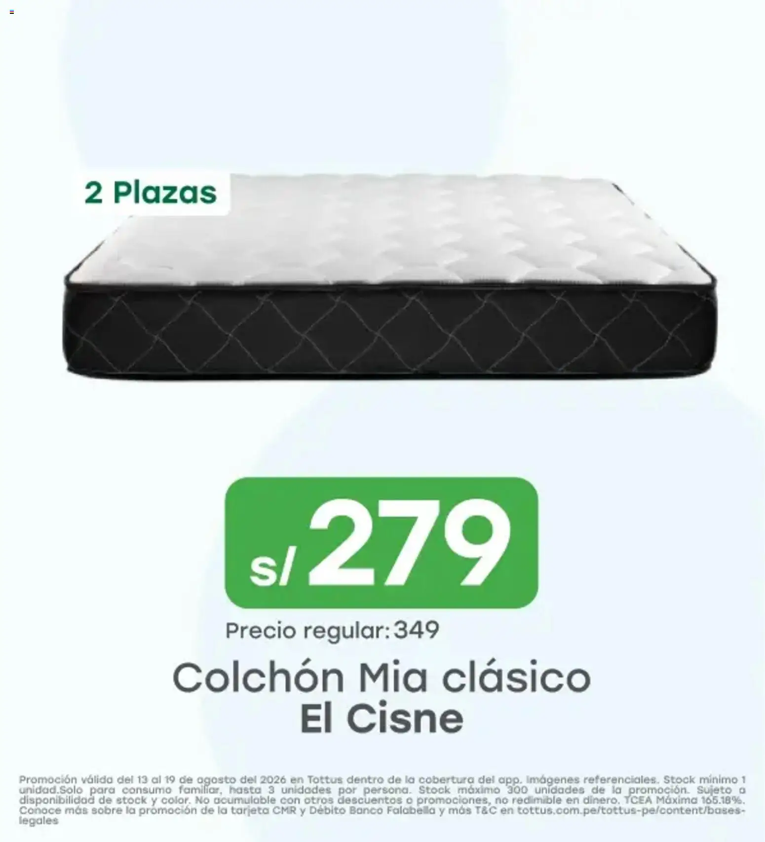 Catálogo Tottus válido desde 13/08/2026 | Página: 10 | Productos: Colchón
