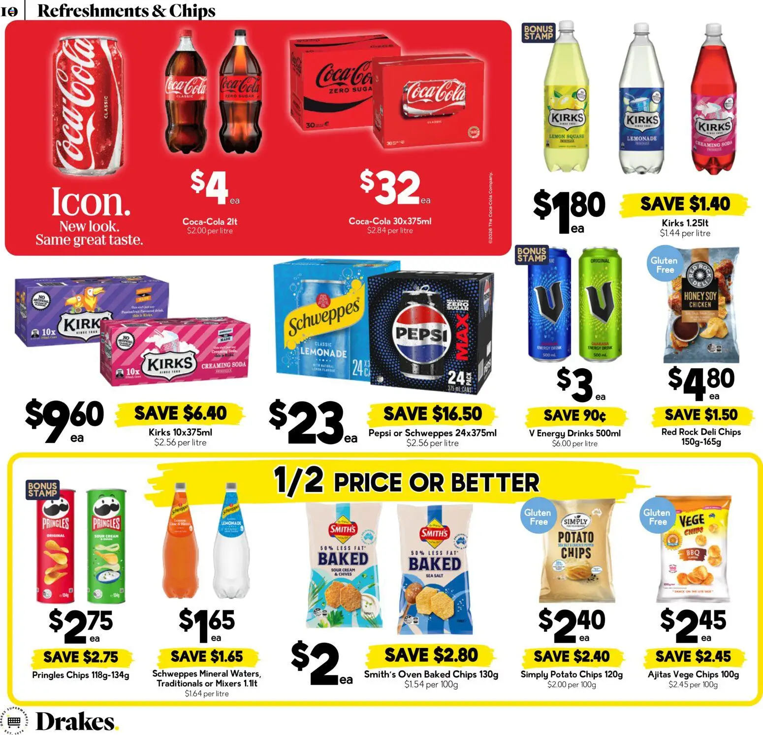 Drakes catalogue - valid from 12/08/2026 | Page: 10 | Products: Honey, Chicken, Sour cream, Coca Cola