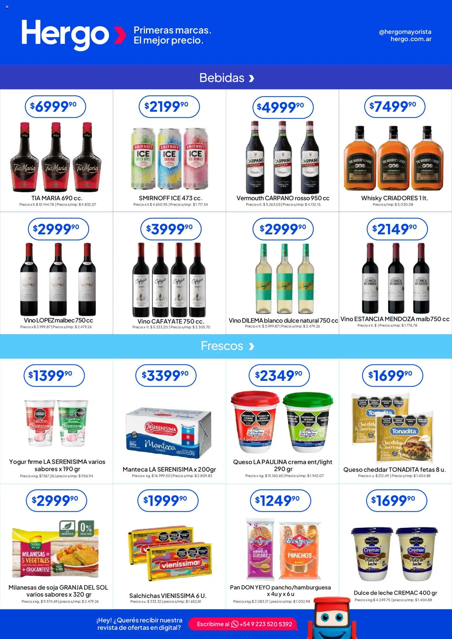 Hergo catálogo │ válido desde el 29.04.2026 | Página: 3 | Productos: Leche, Queso, Pan, Vino