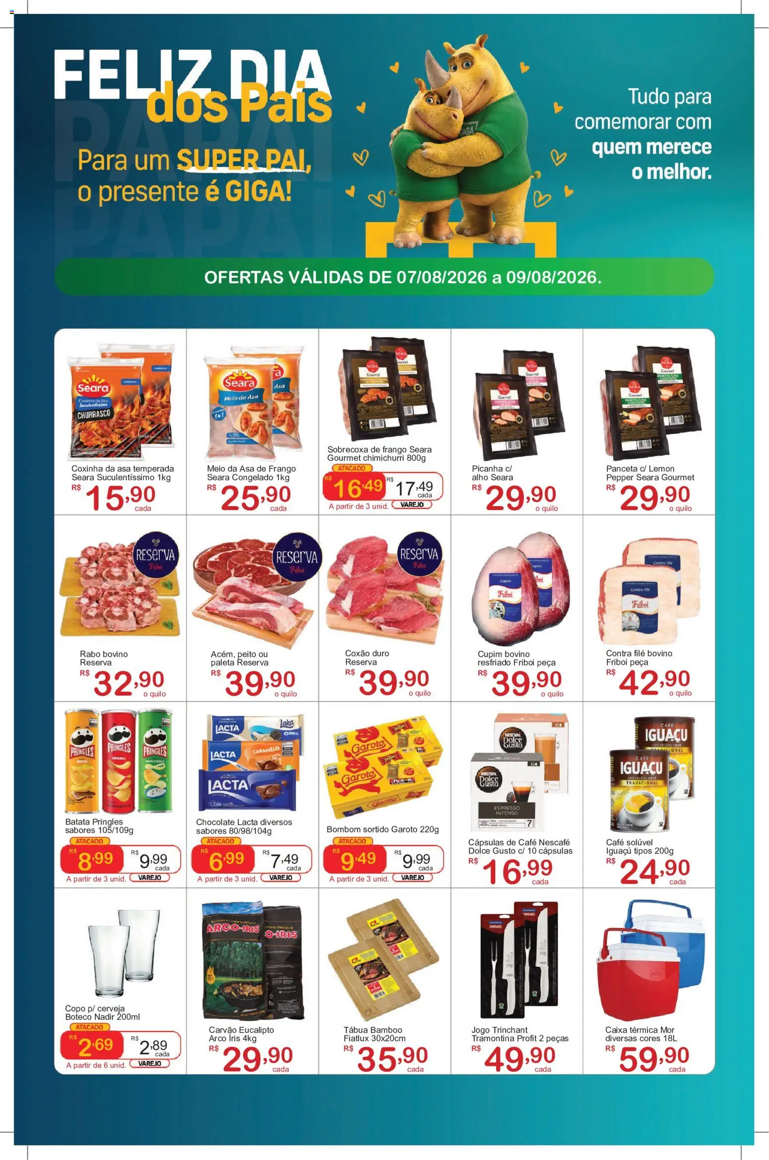GIGA Atacado Folheto - válido de 07/08/2026 | Página: 2 | Produtos: Caixa, Café, Batata, Frango