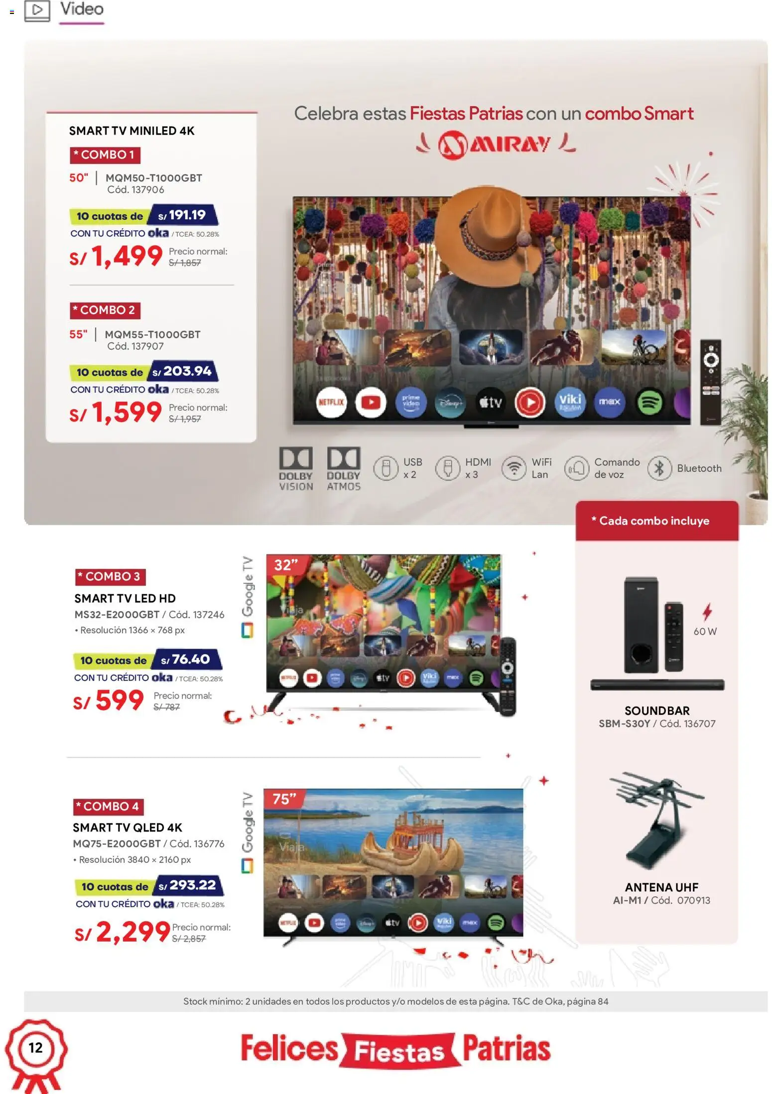 Catálogo Hiraoka válido desde 11/07/2026 | Página: 12 | Productos: Video