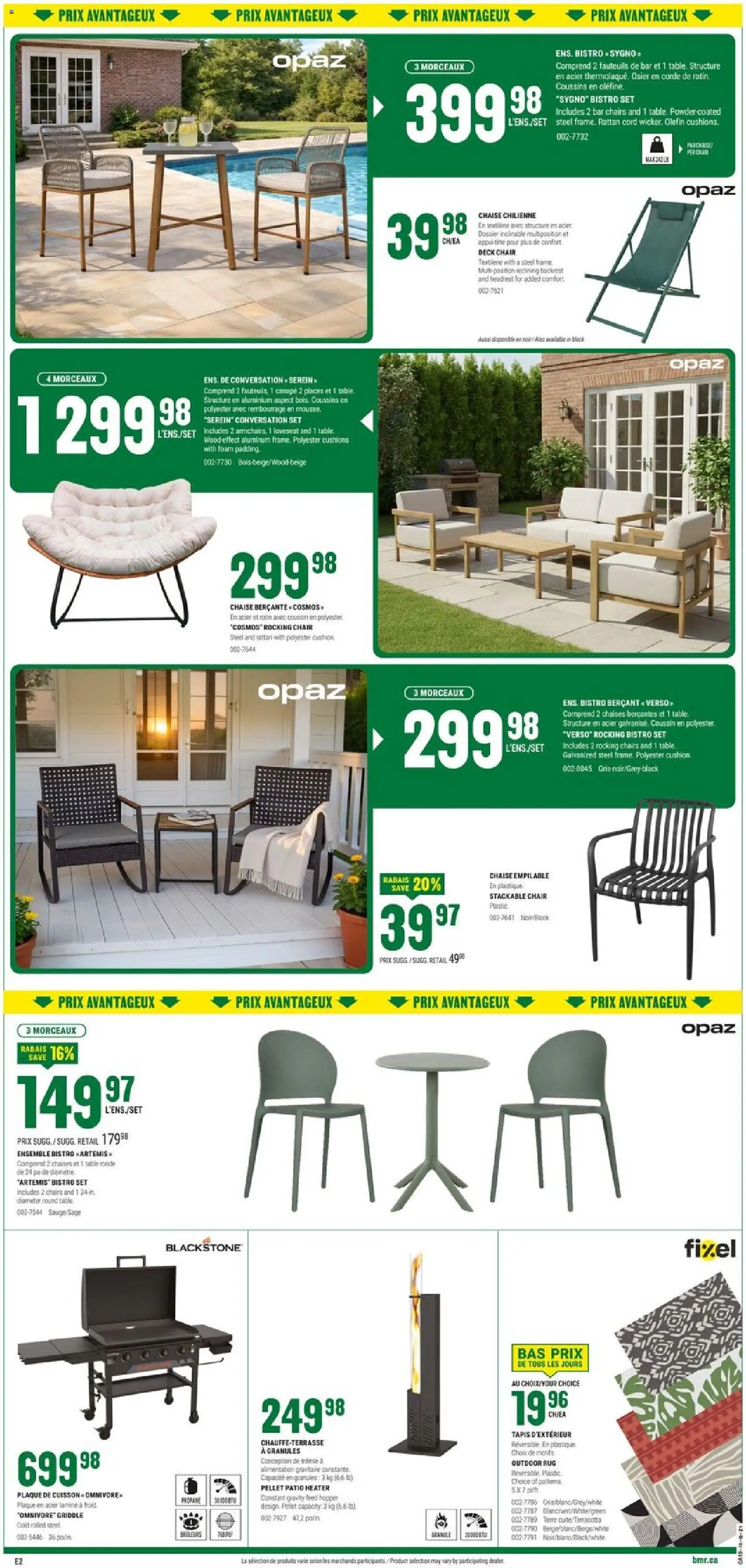 BMR flyer valid from 07.05.2026 | Page: 6 | Products: Deck chair, Table, Chair