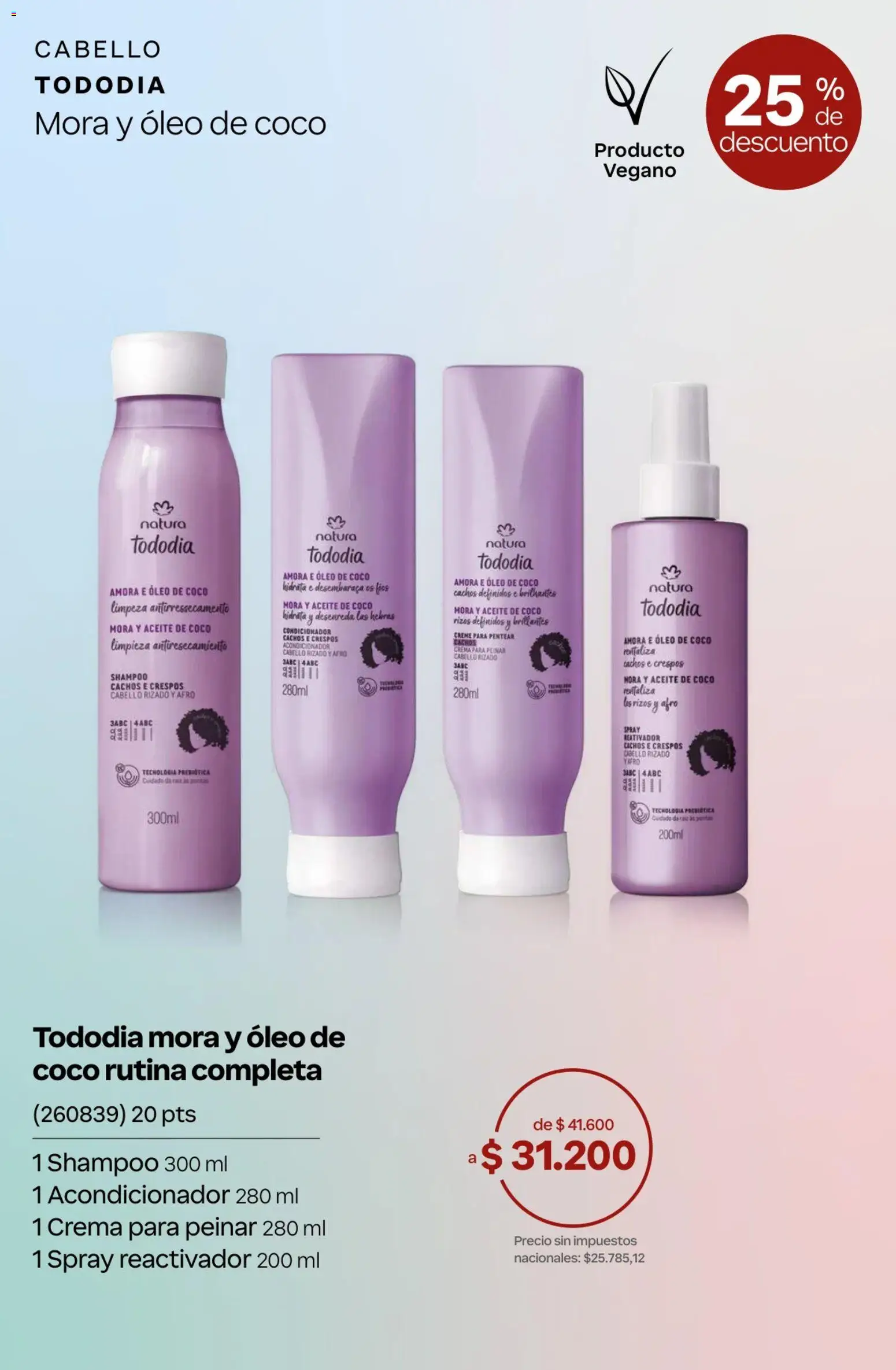 Catálogo Natura Ciclo 10 │ válido desde el 30/06/2026 | Página: 30 | Productos: Aceite, Shampoo, Acondicionador, Crema