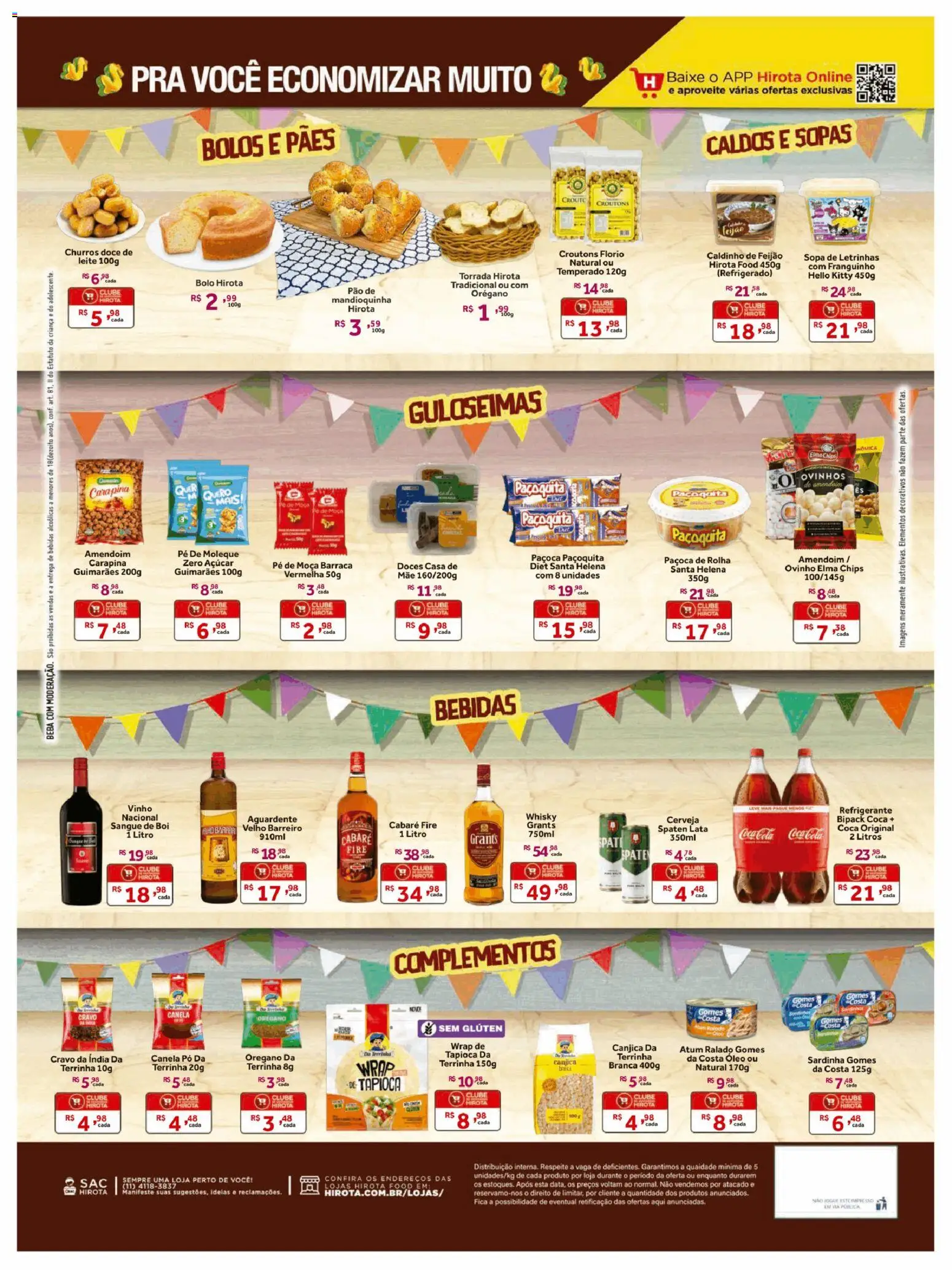 Hirota Food Folheto - válido de 27.05.2026 | Página: 2 | Produtos: Cerveja, Gomes da costa, Doce de leite, Paçoca