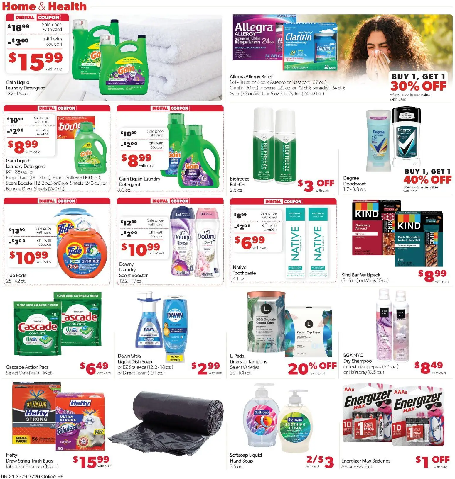 Family Fare Weekly Ad - NE - valid from 06/21/2026 | Page: 10 | Products: Shampoo, Toothpaste, Salt, Tablet