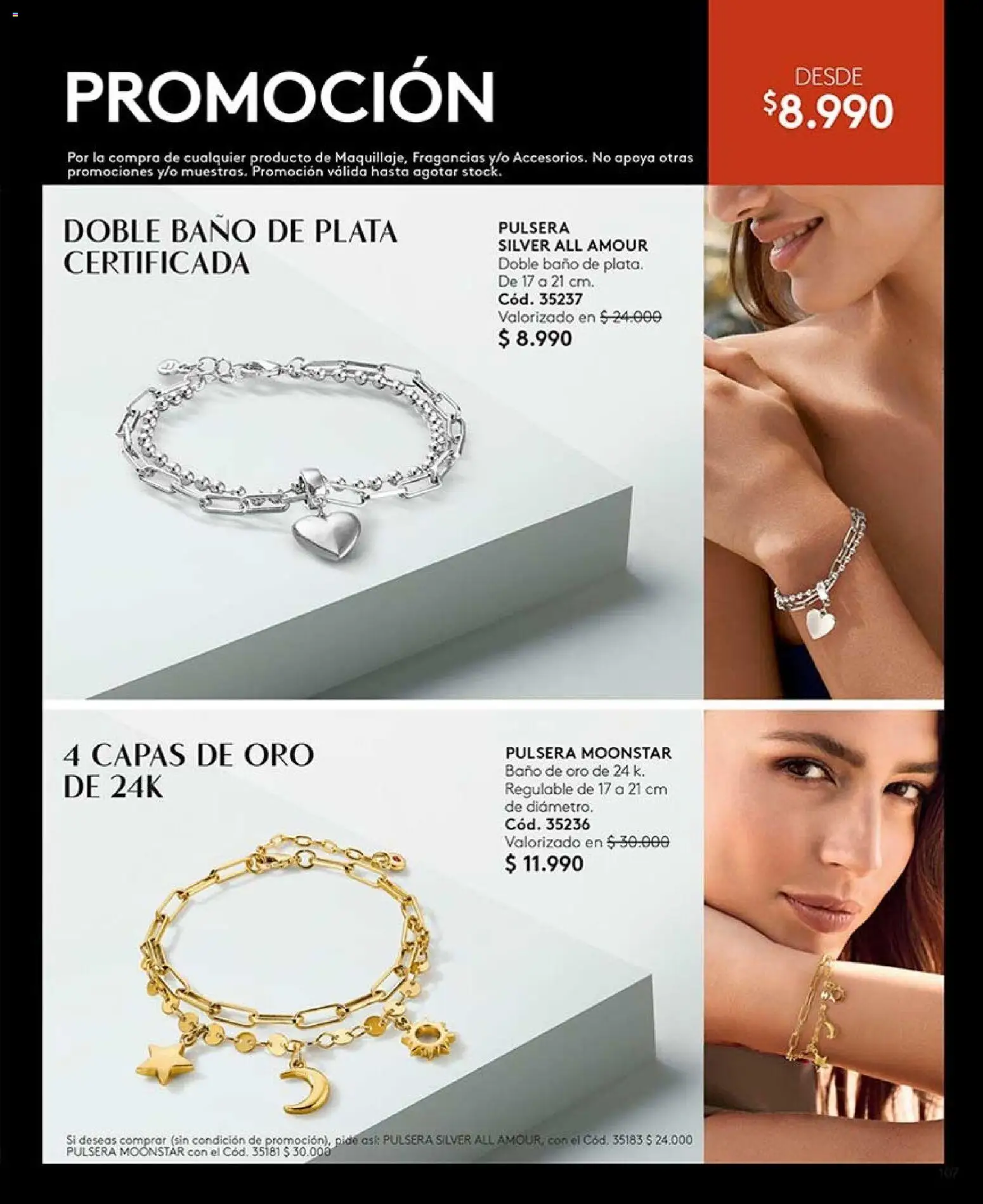 Catálogo Ésika Campaña 13 │ válido desde el 25.07.2026 | Página: 107 | Productos: Baño, Pulsera