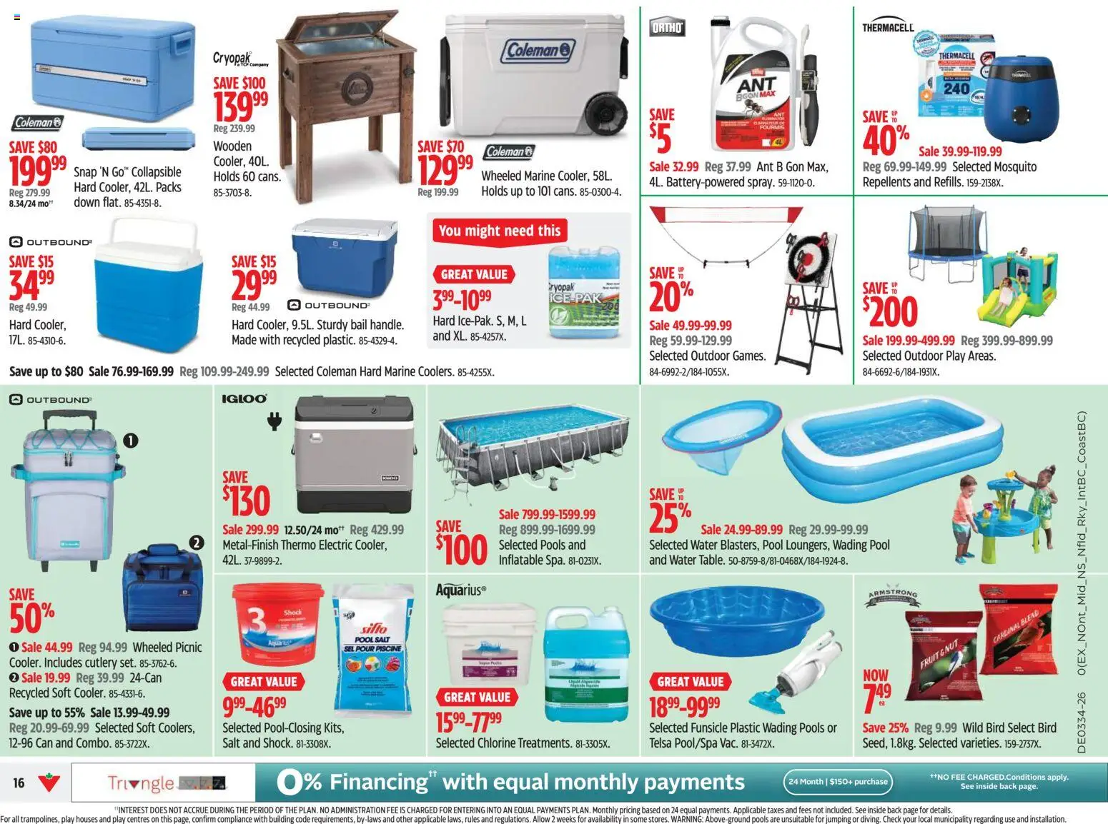 Canadian Tire flyer valid from Aug 20, 2026 | Page: 16 | Products: Fruit, Water, Salt, Ice