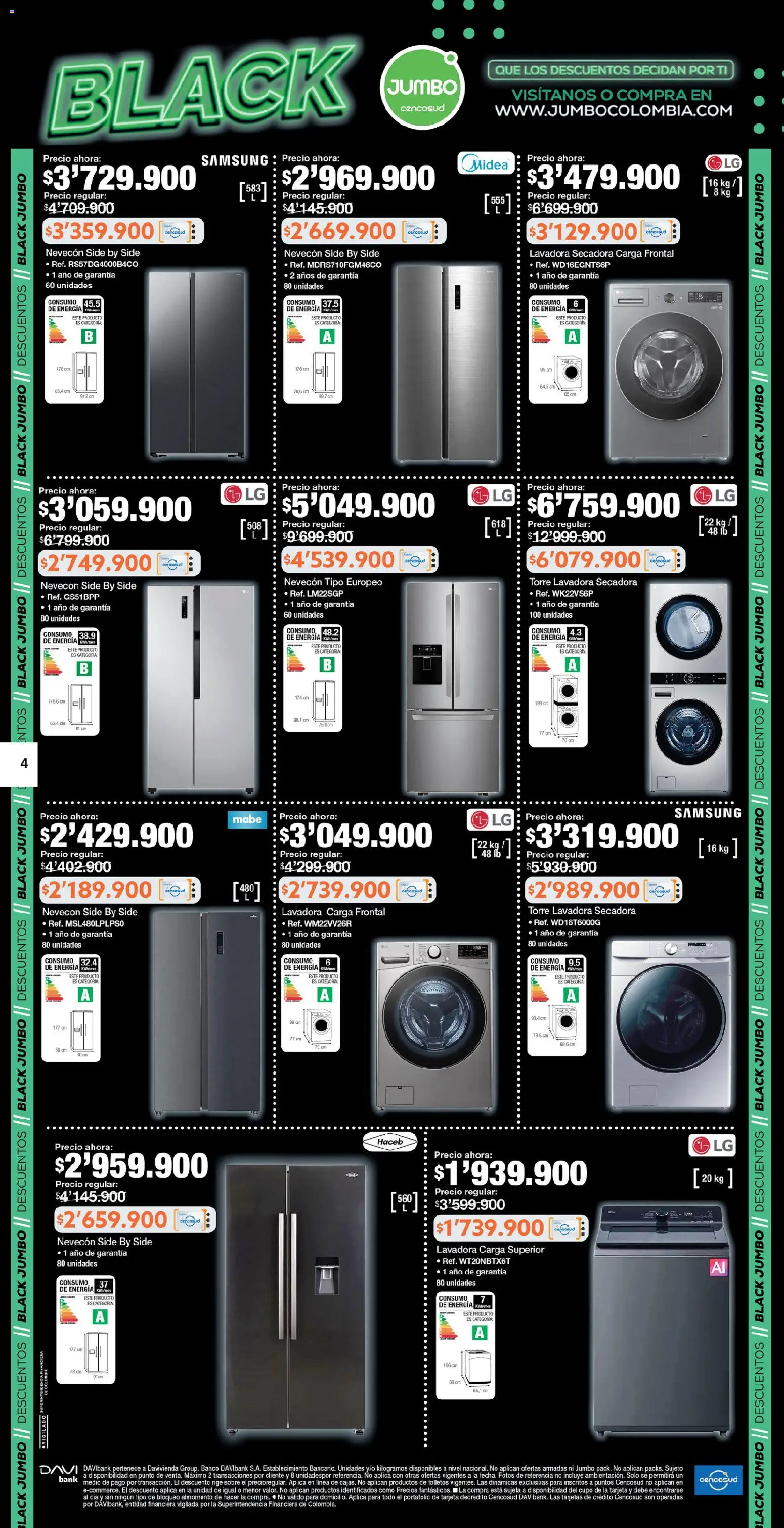 Jumbo revista - valida desde el 28.05.2026 | Página: 4 | Productos: Banco, Lavadora, Secadora, Sobre