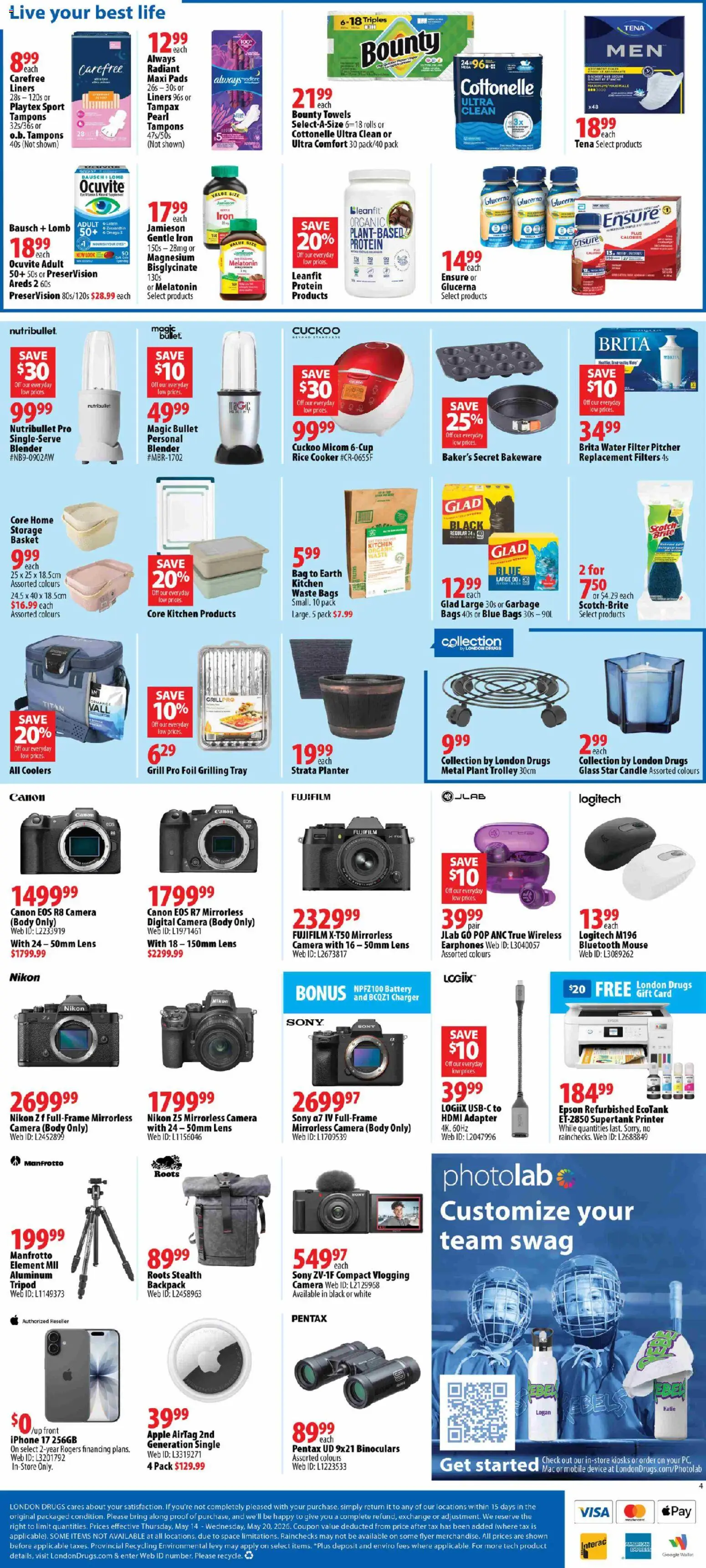 London Drugs flyer valid from 14.05.2026 | Page: 4