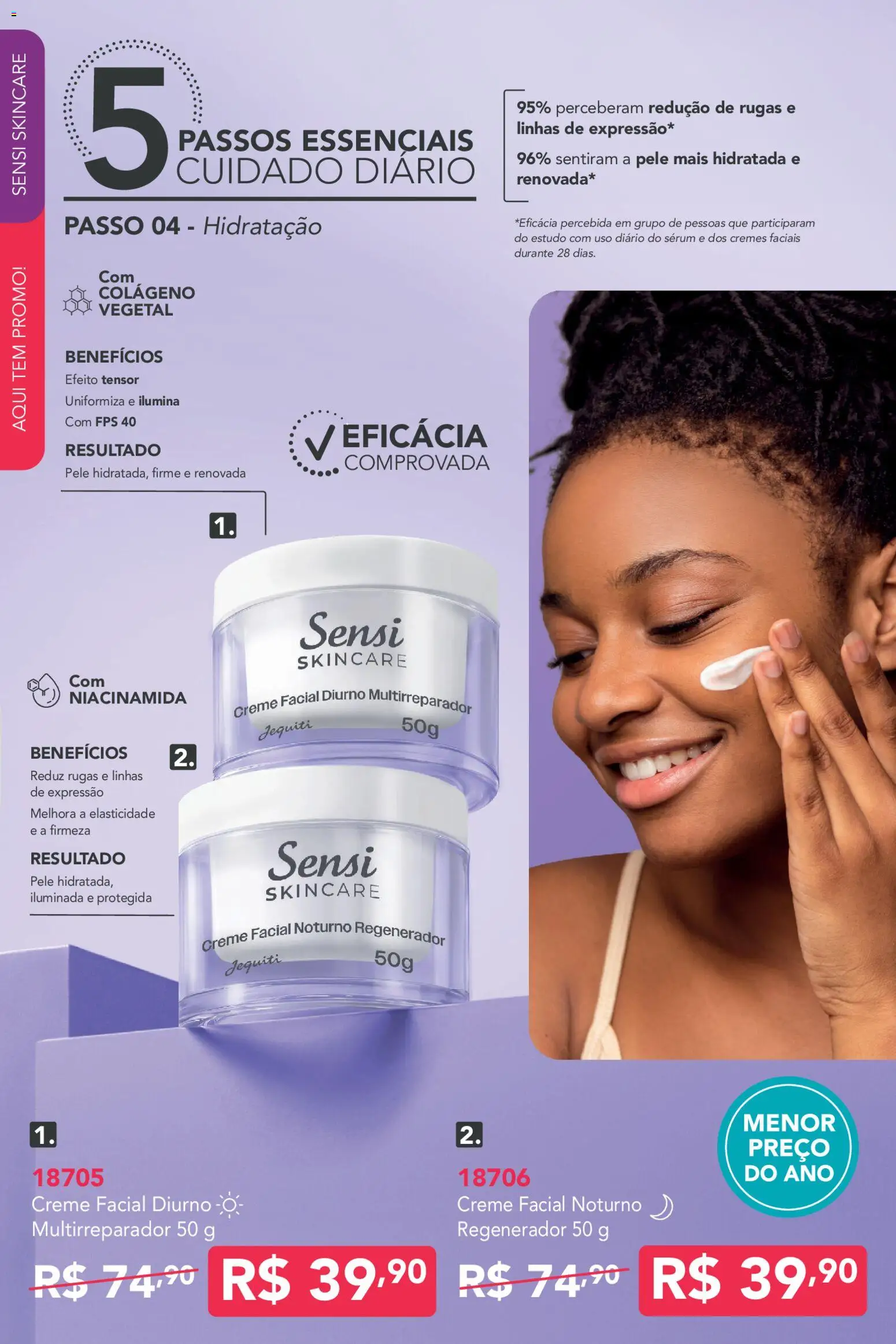 Jequiti Folheto - válido de 17/09/2026 | Página: 6 | Produtos: Creme facial, Colágeno, Sérum, Creme