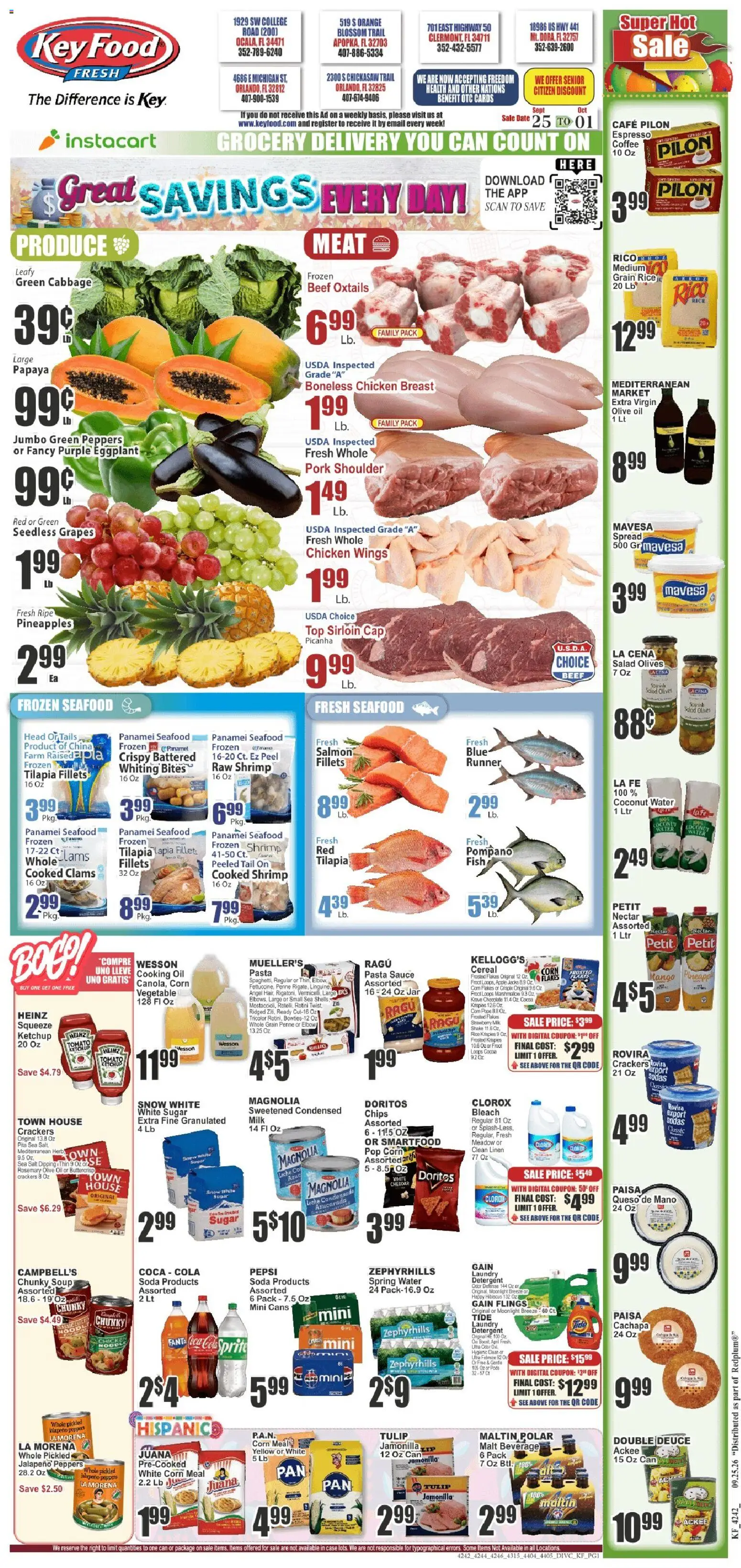 Key Food Friday, September 25 Price Drop