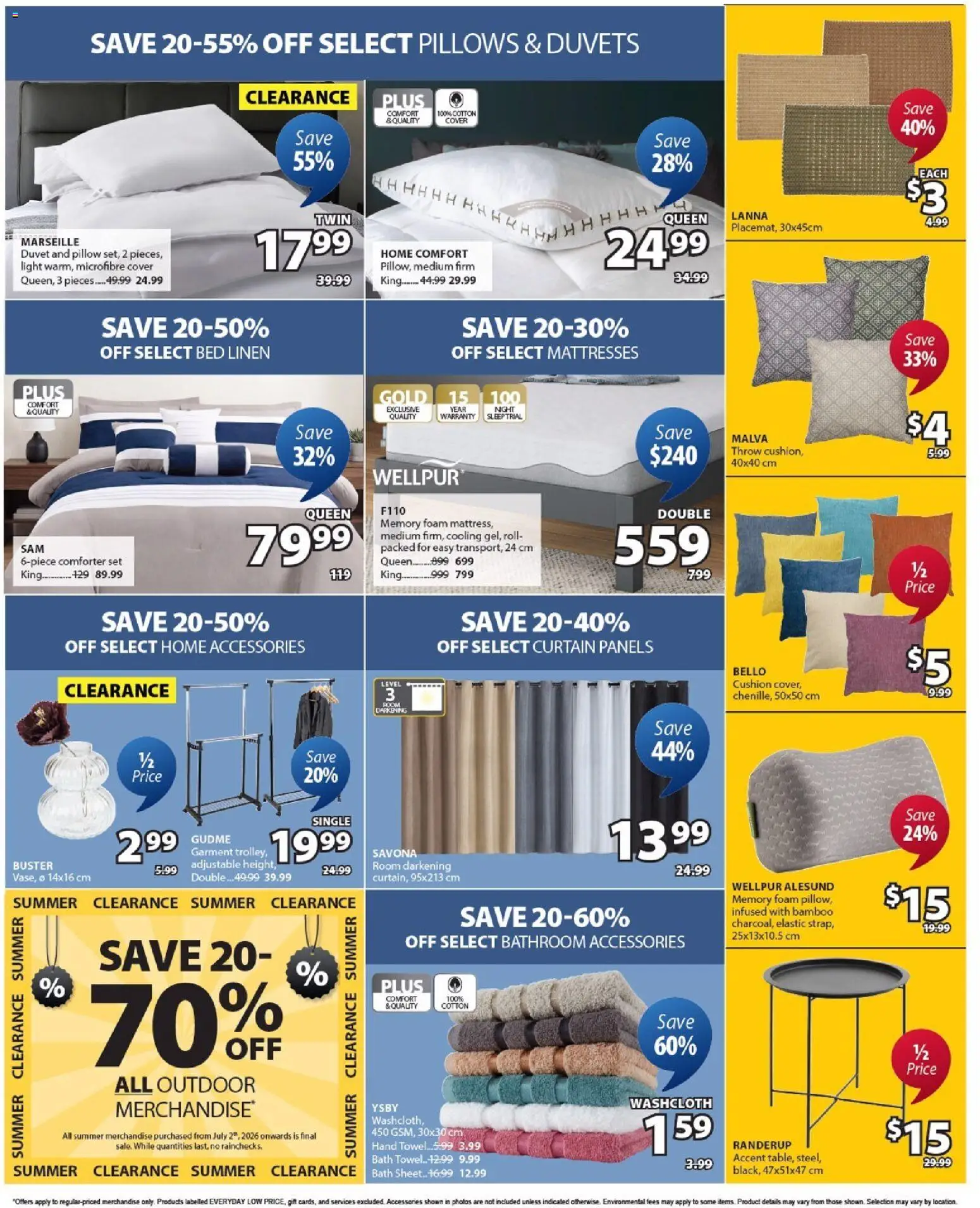 JYSK flyer valid from Sep 10, 2026 | Page: 2 | Products: Foam, Bed, Pillow, Bath