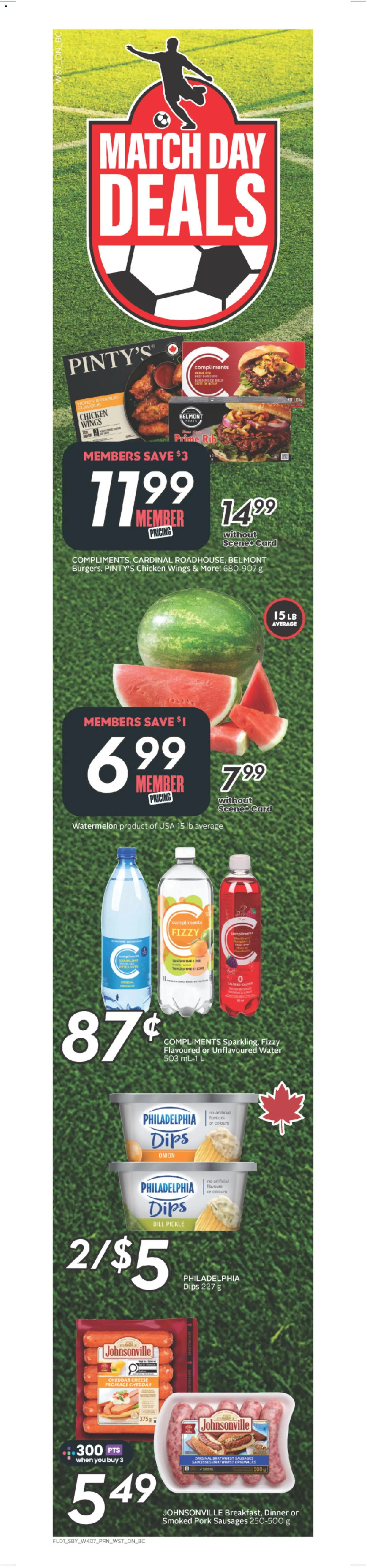 Safeway flyer valid from 11.06.2026 | Page: 2 | Products: Chicken wings, Cheese, Chicken, Pork
