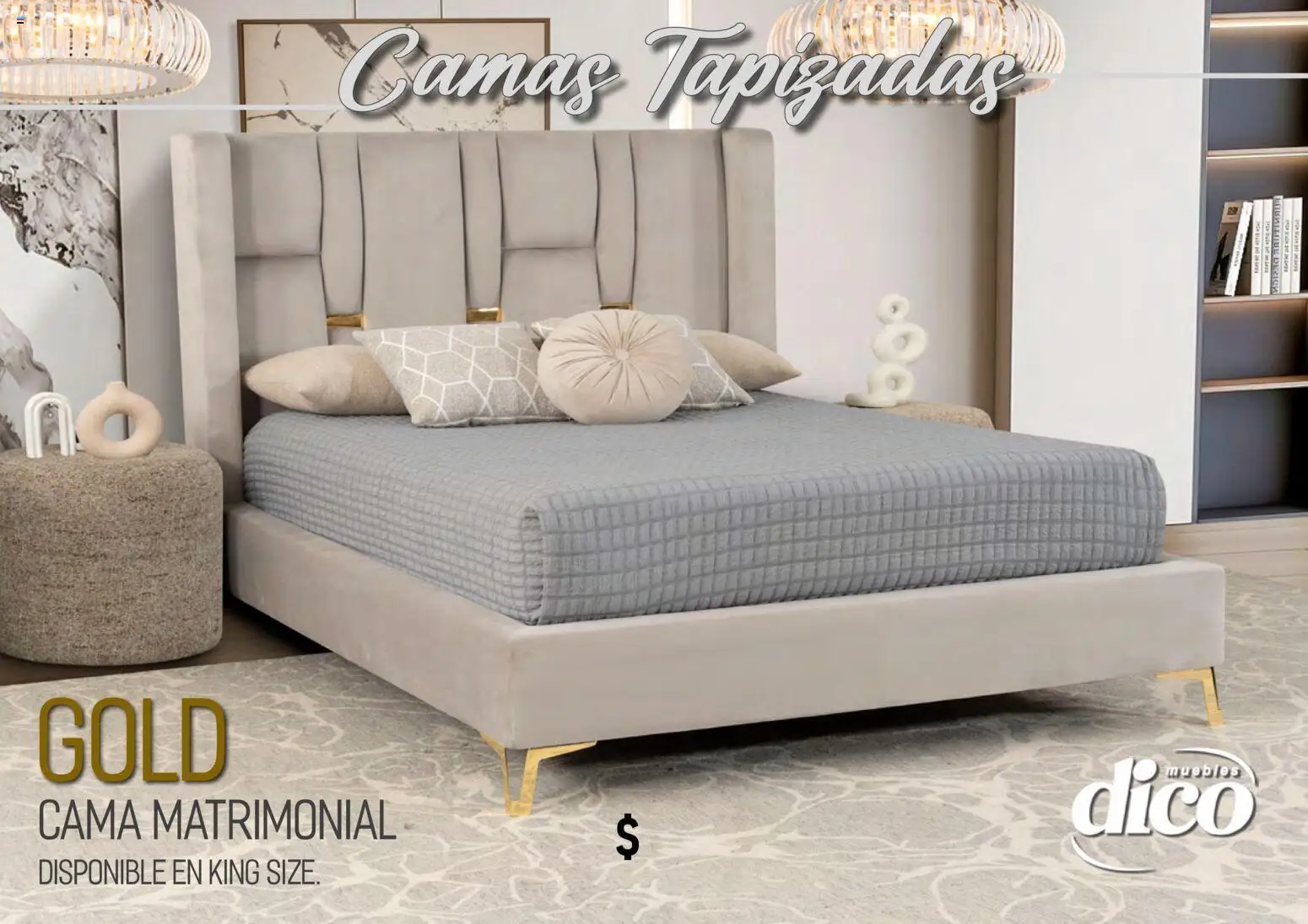 Nuevas ofertas de Muebles Dico válidas en toda la República Mexicana desde el 01.04.2026. ¡Encuentra las mejores ofertas en Muebles Dico catálogo Camas tapizadas ! | Página: 51 | Productos: Cama