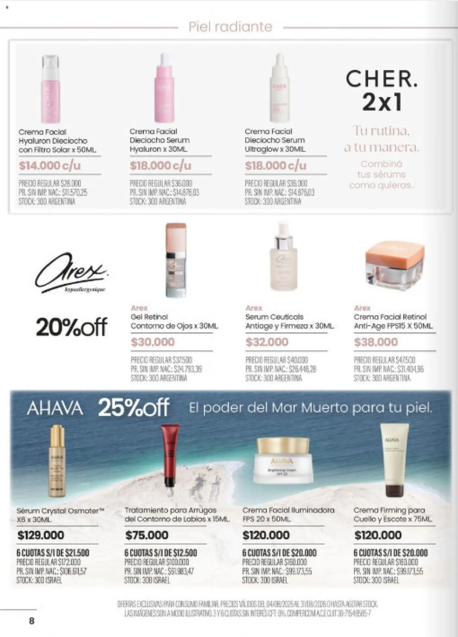 Pigmento catálogo │ válido desde el 04/08/2026 | Página: 8 | Productos: Contorno de ojos, Serum, Contorno, Radiante