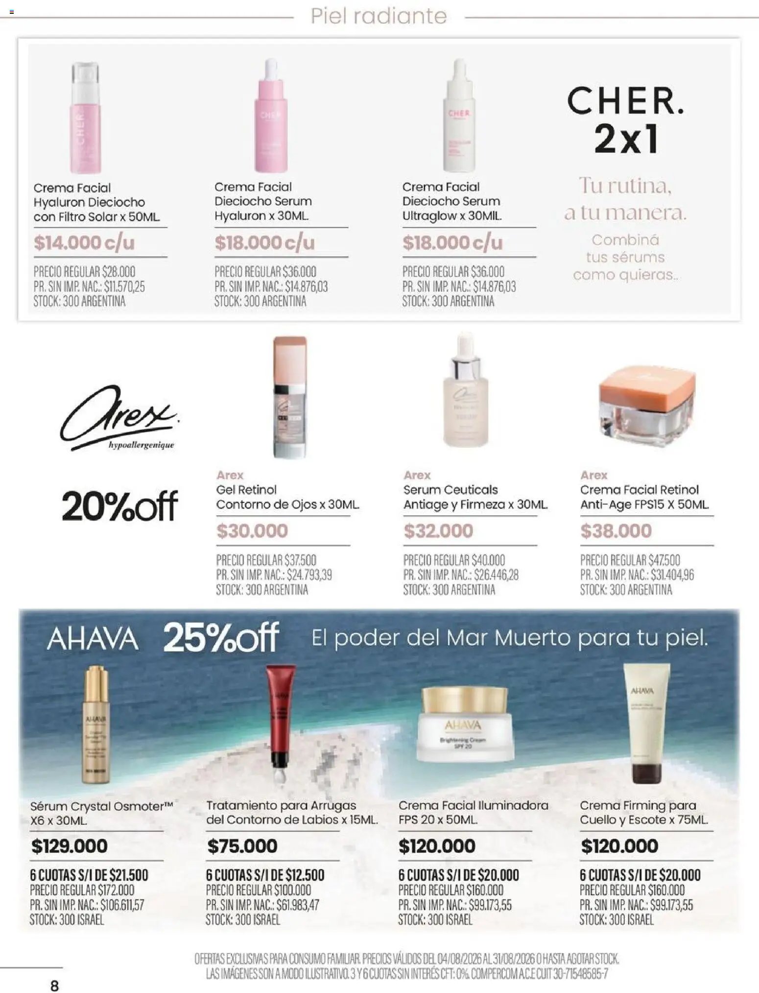 Pigmento catálogo │ válido desde el 04/08/2026 | Página: 8 | Productos: Contorno de ojos, Serum, Contorno, Crema