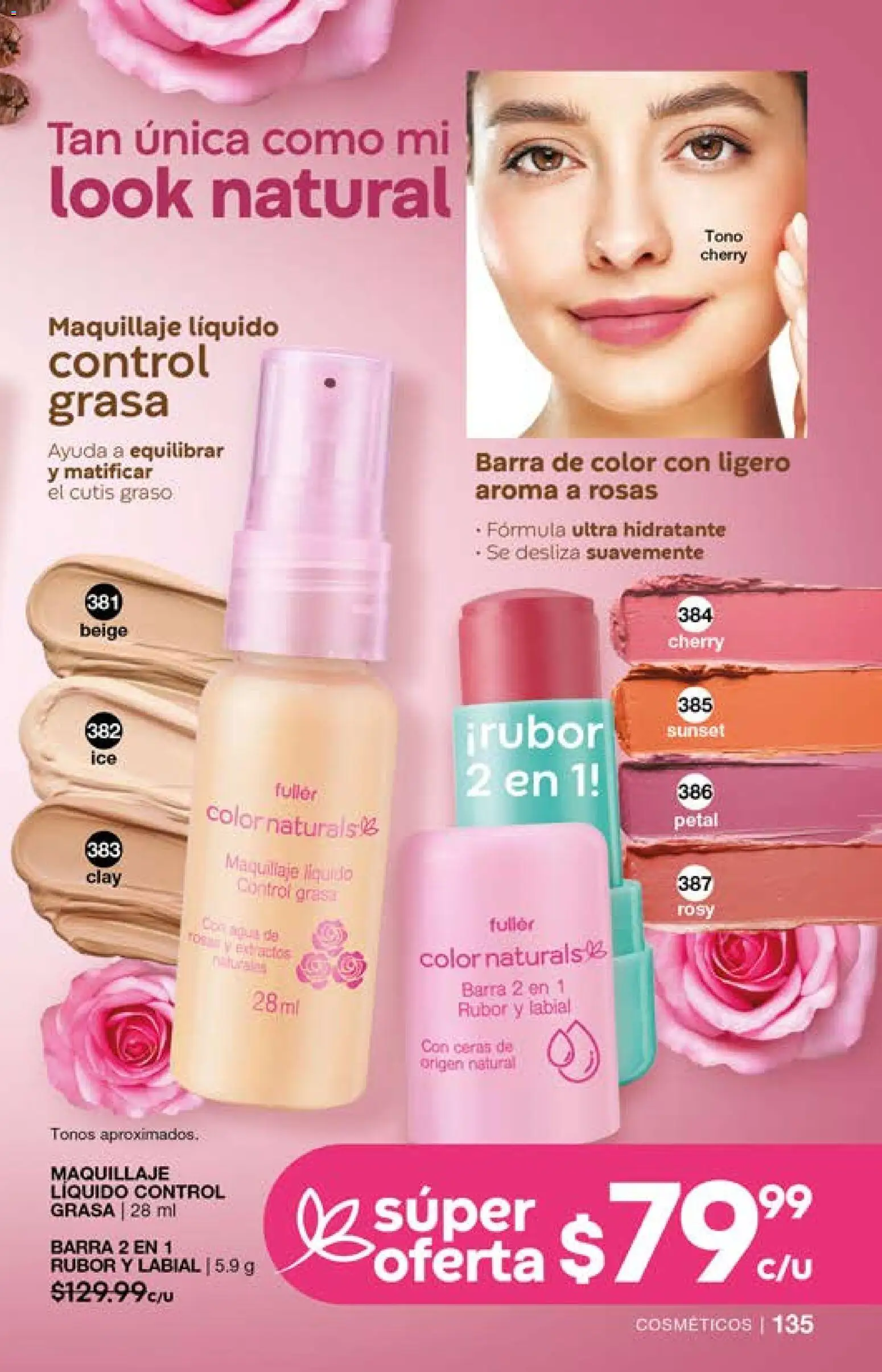 Nuevas ofertas de Fuller válidas en toda la República Mexicana desde el 01.04.2026. ¡Encuentra las mejores ofertas en Fuller campaña 26 2026! | Página: 135 | Productos: Barra, Maquillaje, Rubor