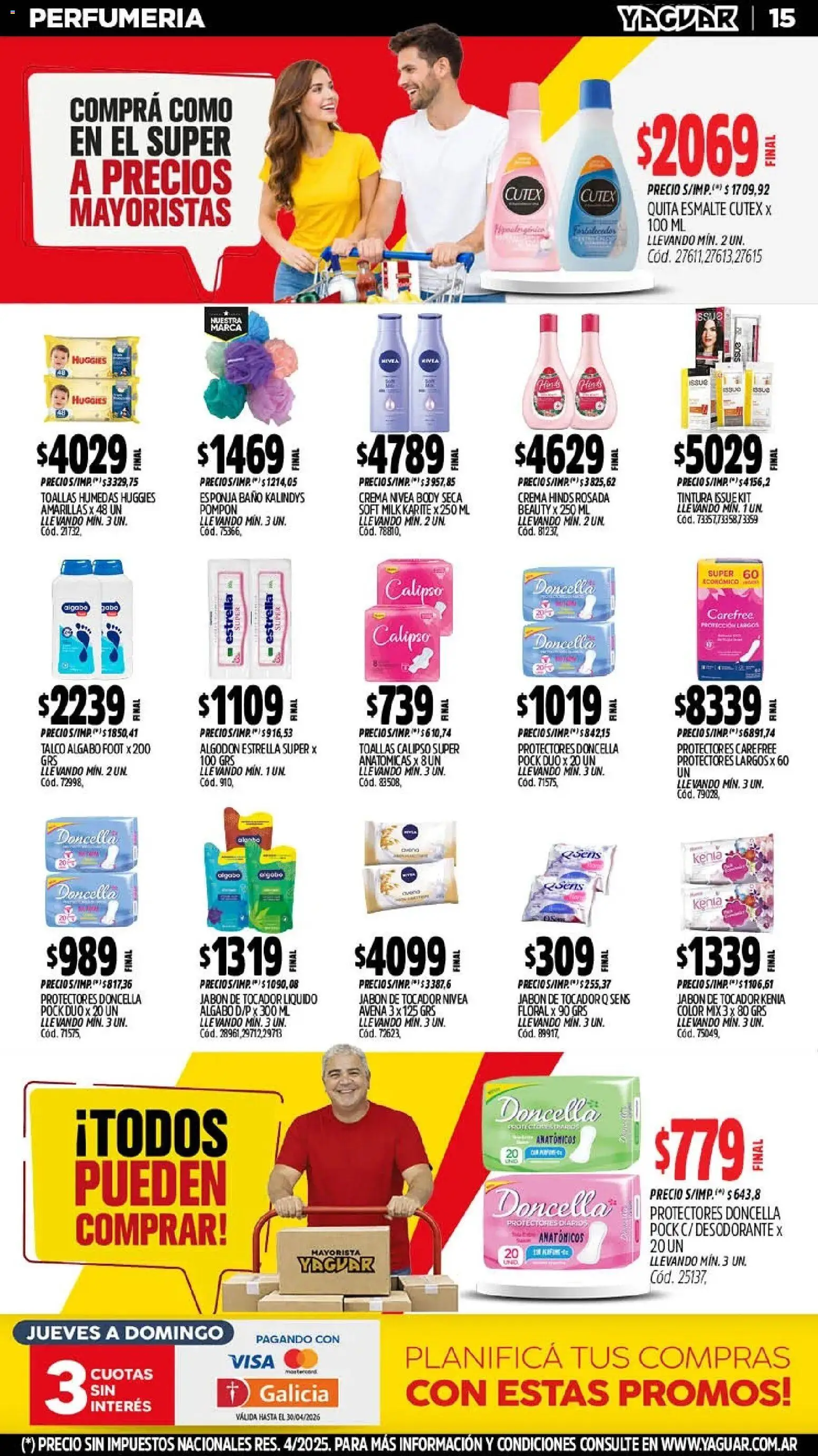 Yaguar - Oferta Semanal Córdoba │ válido desde el 11.05.2026 | Página: 15 | Productos: Body, Tintura, Desodorante, Crema
