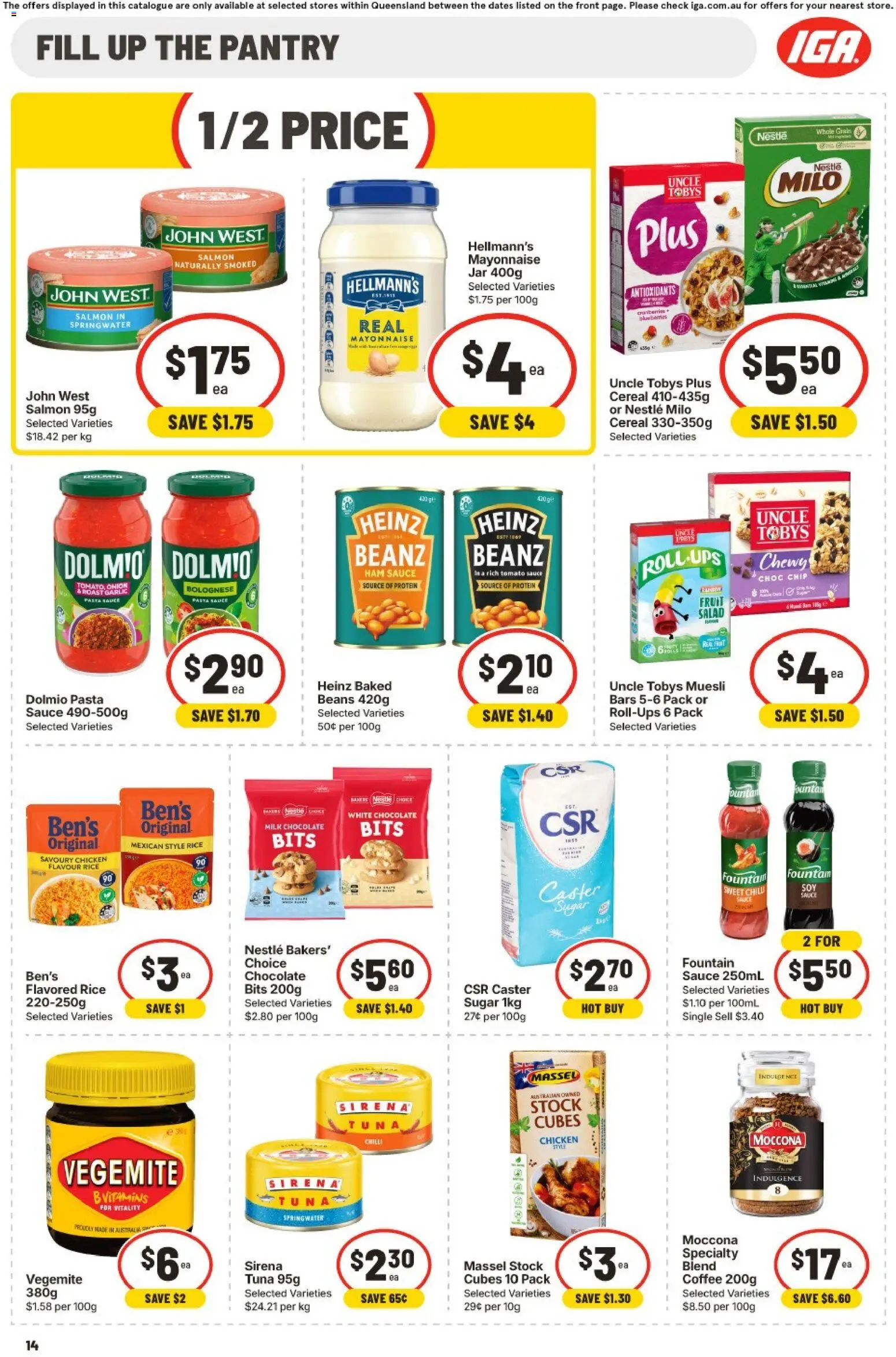 IGA catalogue - valid from 30/09/2026 | Page: 10 | Products: Coffee, Salmon, Tuna, Beans