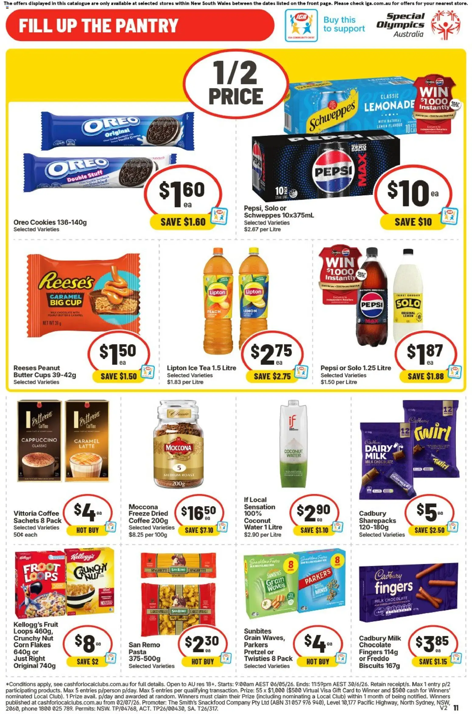 IGA catalogue - valid from 13.05.2026 | Page: 11 | Products: Milk, Cheese, Chocolate, Salt