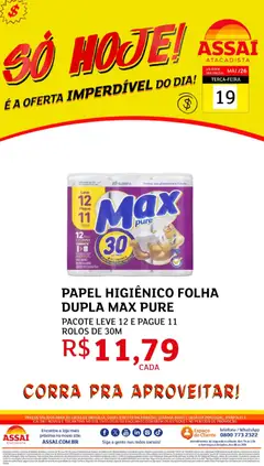 Assaí Atacadista ofertas - DF - Pré-Visualização do folheto da loja Assaí Atacadista, válido de 19.05.2026
