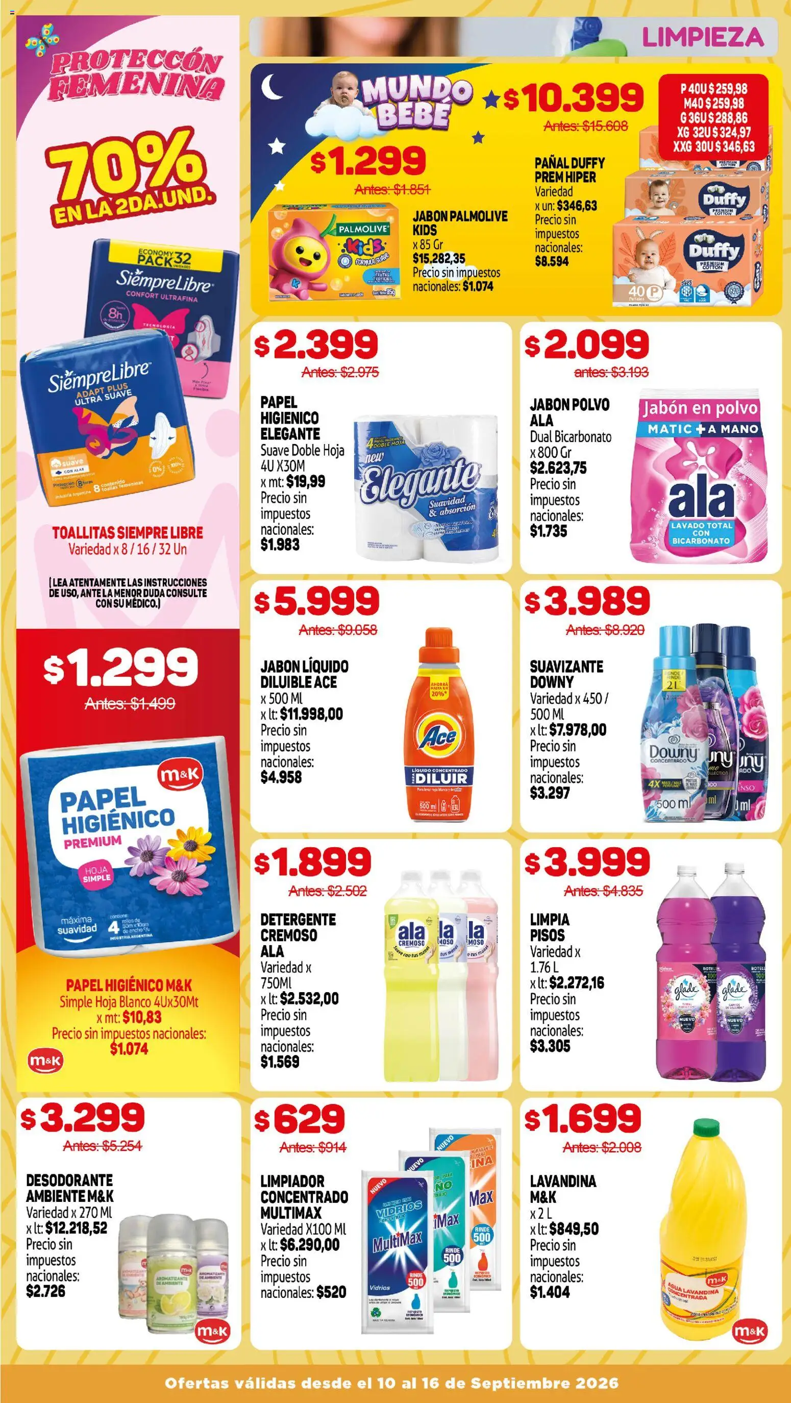 Makro Ofertas │ válido desde el 10/09/2026 | Página: 13 | Productos: Papel higiénico, Jabón en polvo, Huevo, Limpiador