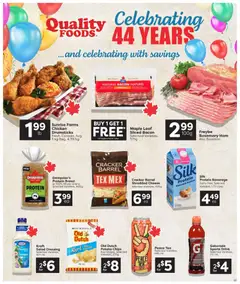 Preview of Quality Foods weekly flyer / circulaire from shop Quality Foods valid from 21.05.2026 | Page: 3 | Products: Chips, Salad, Cheese, Bread