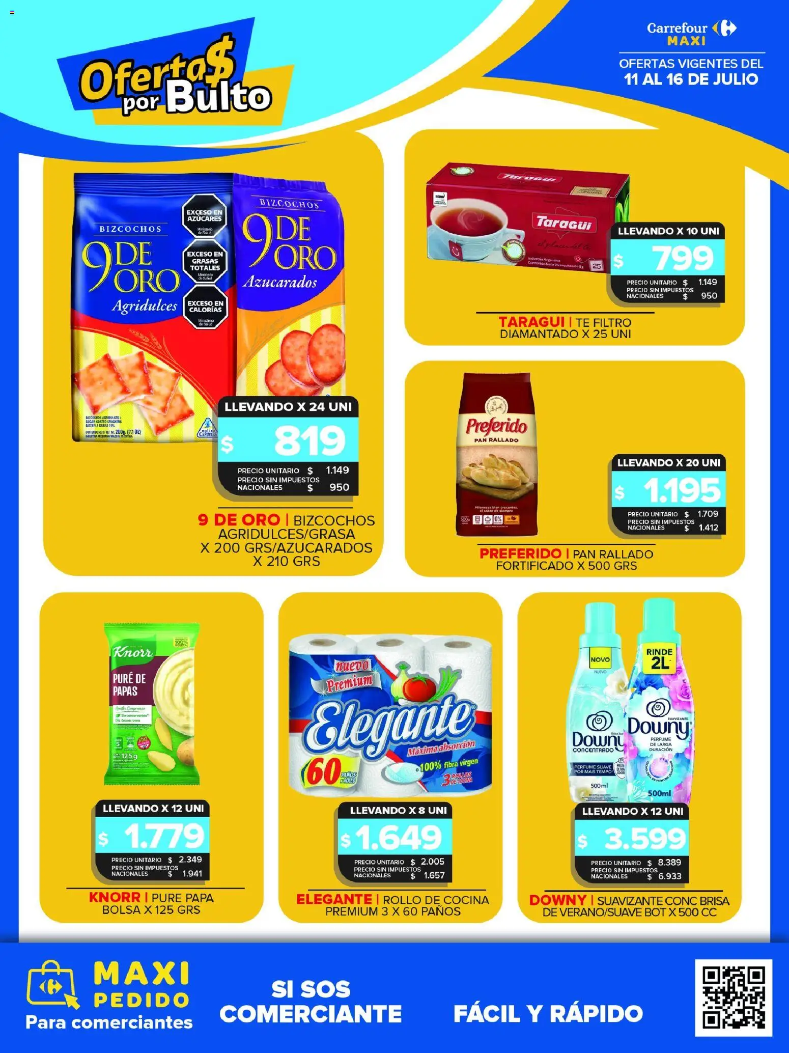 Carrefour Maxi catálogo │ válido desde el 11/07/2026 | Página: 9 | Productos: Cocina, Pan, Té, Pan rallado