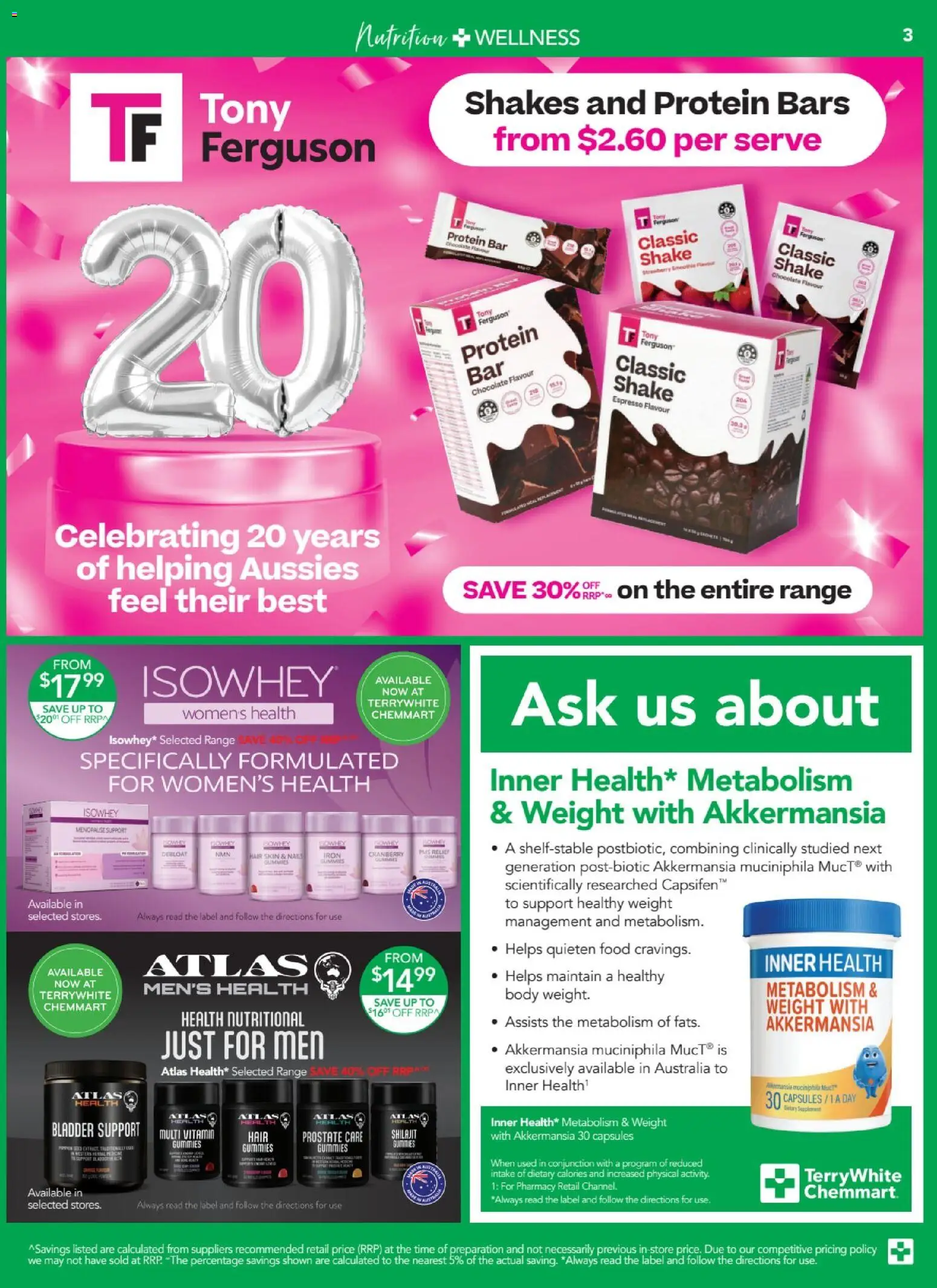 Terry White catalogue - valid from 01/10/2026 | Page: 3 | Products: Protein, Chocolate, Smoothie, Iron