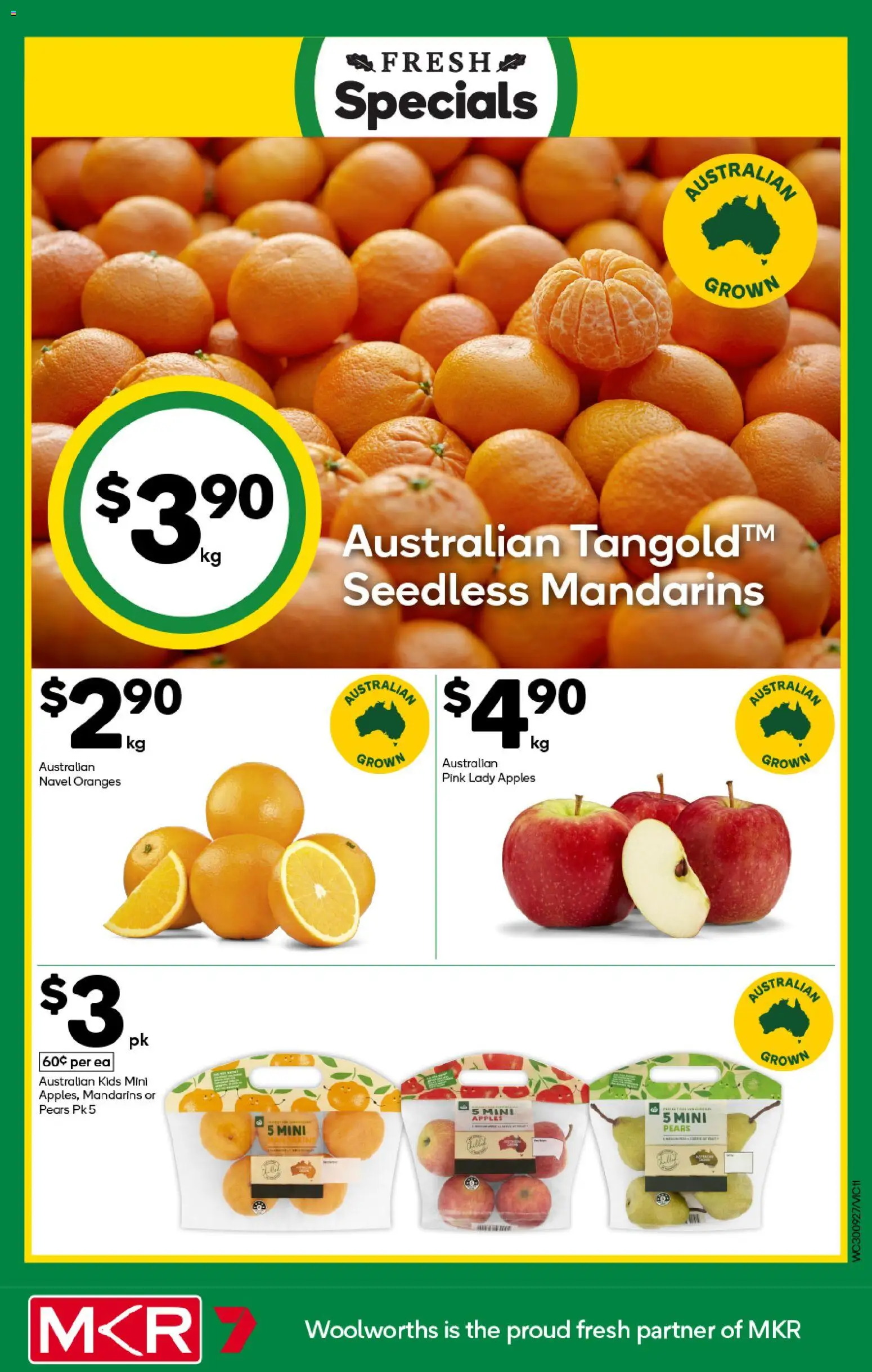 Woolworths catalogue - valid from 30/09/2026 | Page: 11 | Products: Apples, Oranges, Mandarins, Pears