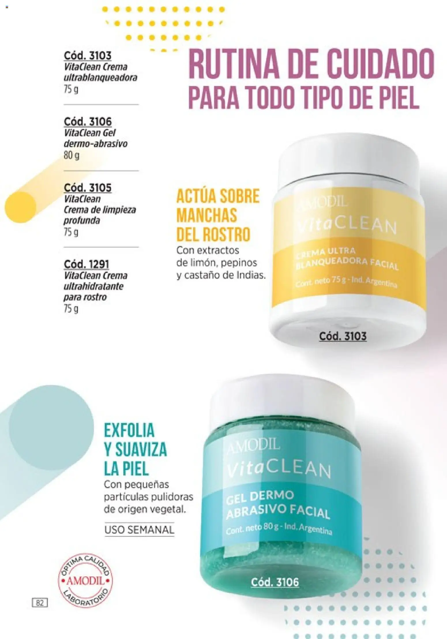Amodil - Campaña 11 │ válido desde el 01.07.2026 | Página: 82 | Productos: Sobre, Crema de limpieza, Crema, Pepinos