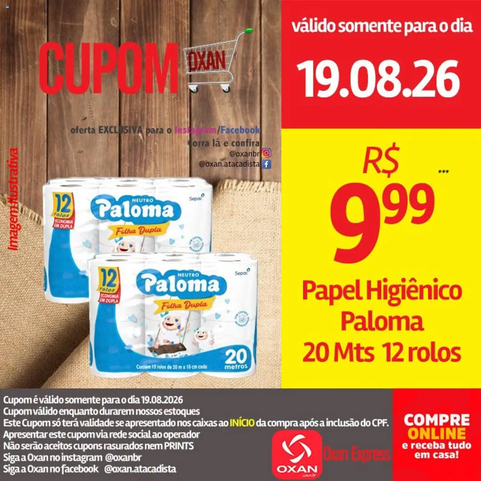 Oxan Atacadista Folheto - válido de 19/08/2026 | Página: 6 | Produtos: Papel higiênico