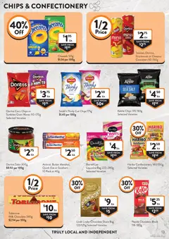 Preview of Foodworks catalogue - valid from 24/06/2026 | Page: 13 | Products: Milk, Honey, Chips, Kettle
