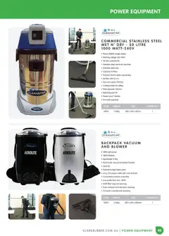 Preview of Clark Rubber Catalogue  - valid from 05.05.2025 | Page: 45 | Products: Water, Domestic, Bag, Weight
